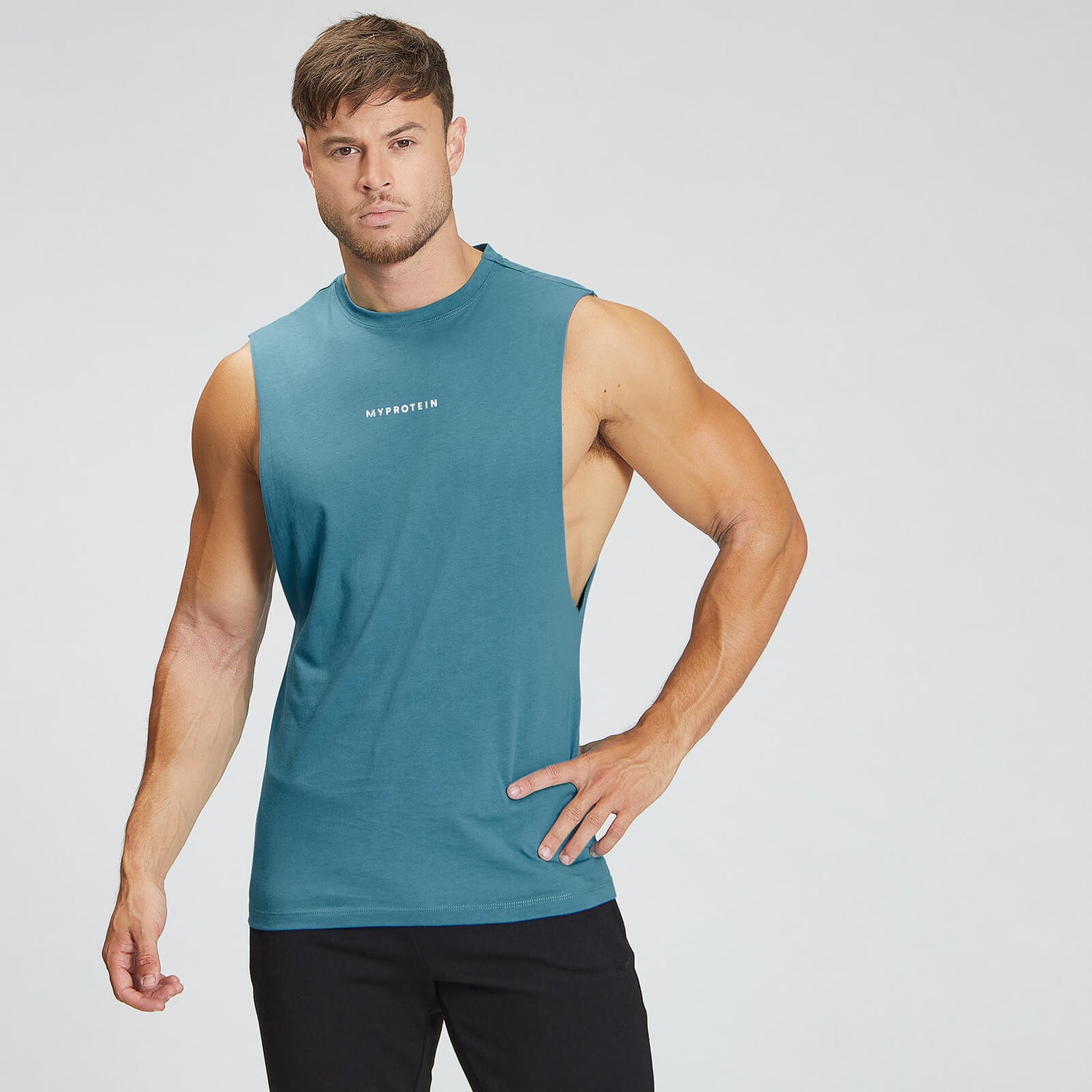 MP Men's Original Drop Armhole Tank Top Ocean Blue MYPROTEIN™