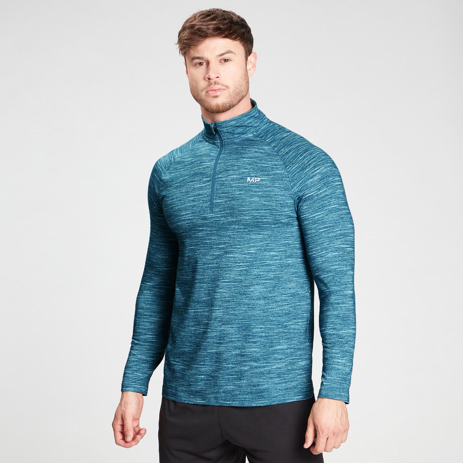 Men's Performance 1/4 Zip Top Deep Lake Marl MYPROTEIN™