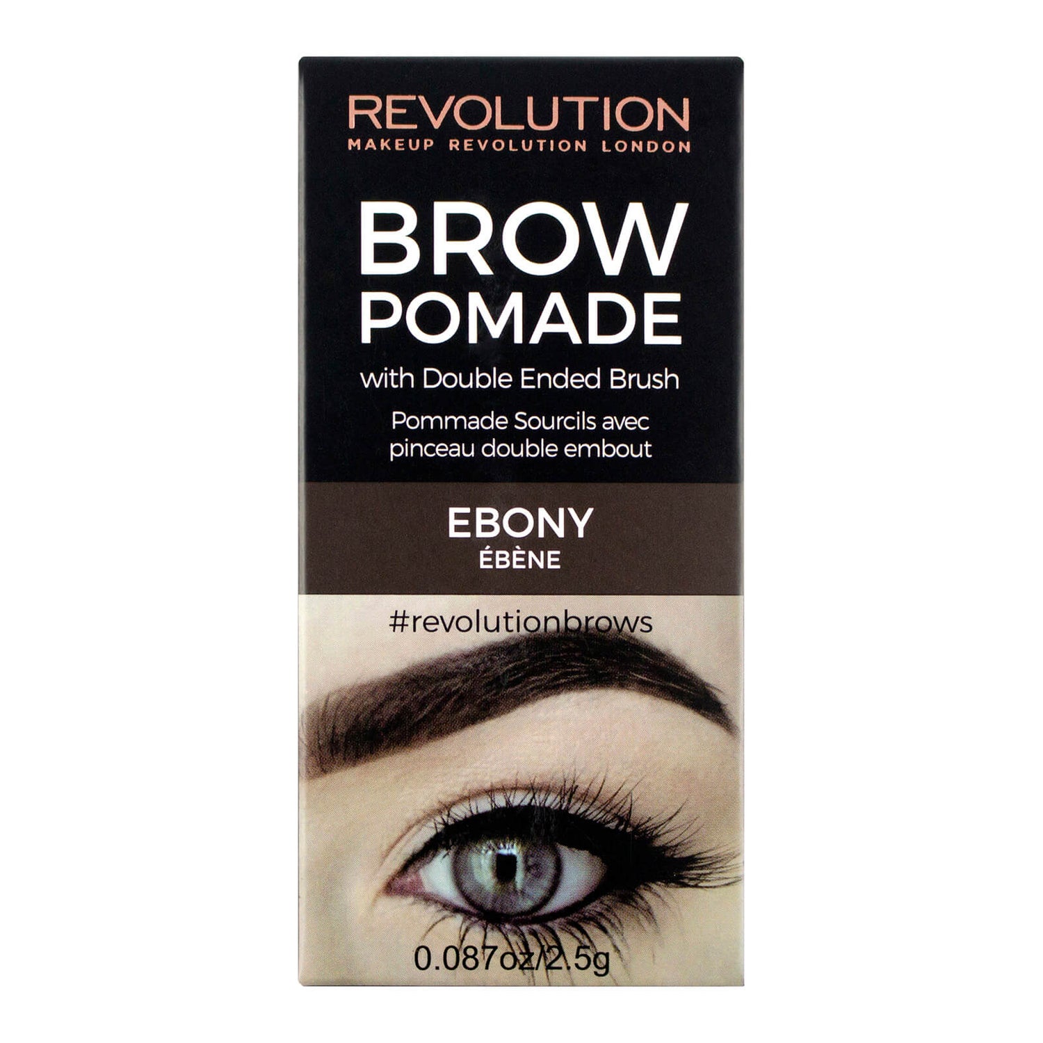 Revolution Brow Pomade - Ebony Revolution Beauty.