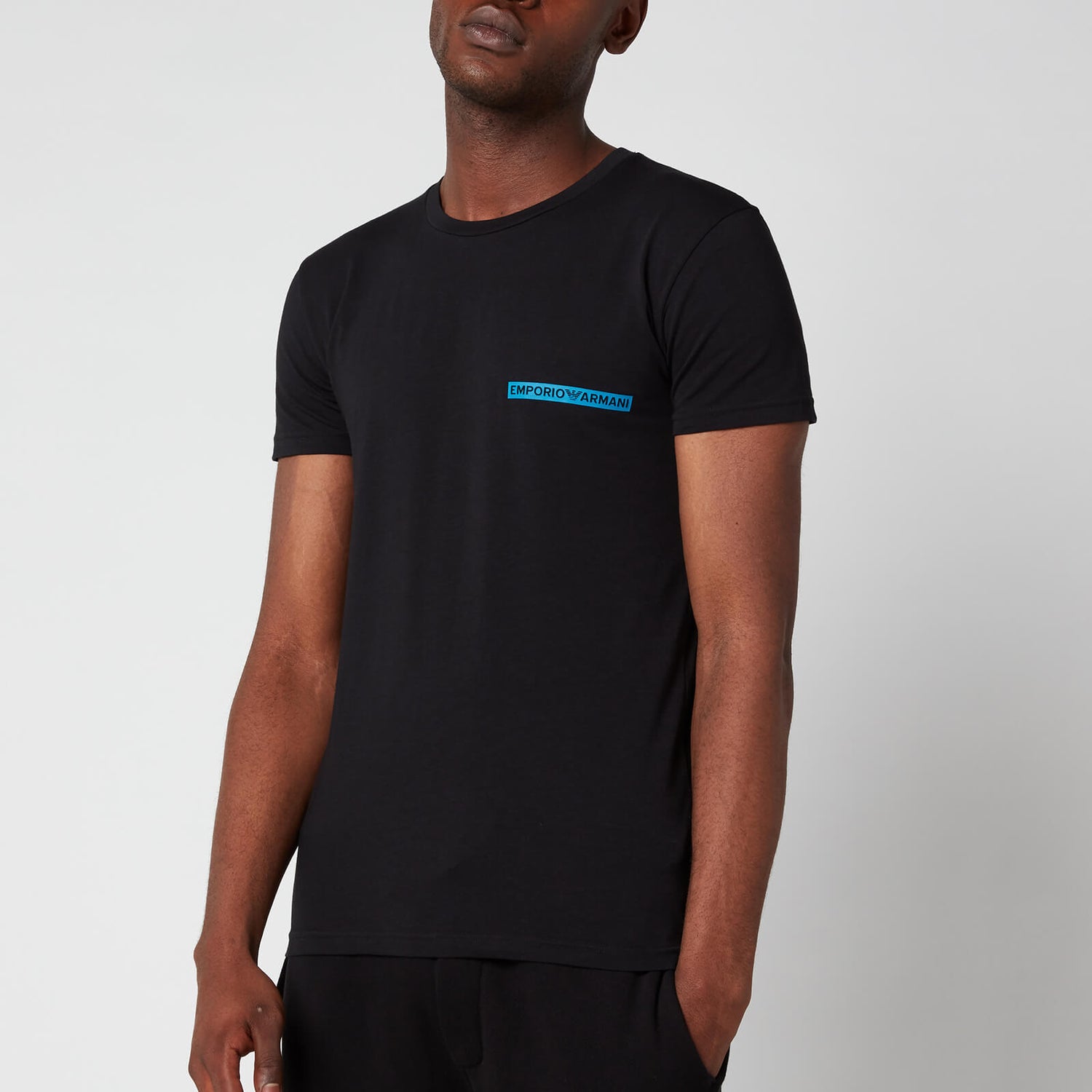 Emporio Armani Men's The New Icon Crew Neck T-Shirt - Black - Free UK ...