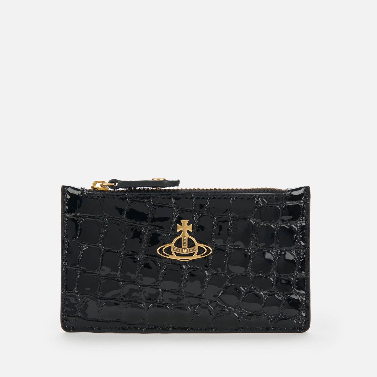 Vivienne Westwood Women's Archive Orb Slim Long Card Holder Black/Brass