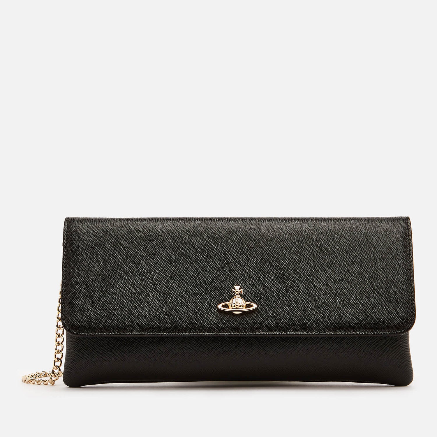Vivienne Westwood Women's Victoria Clutch Bag with Flap Black