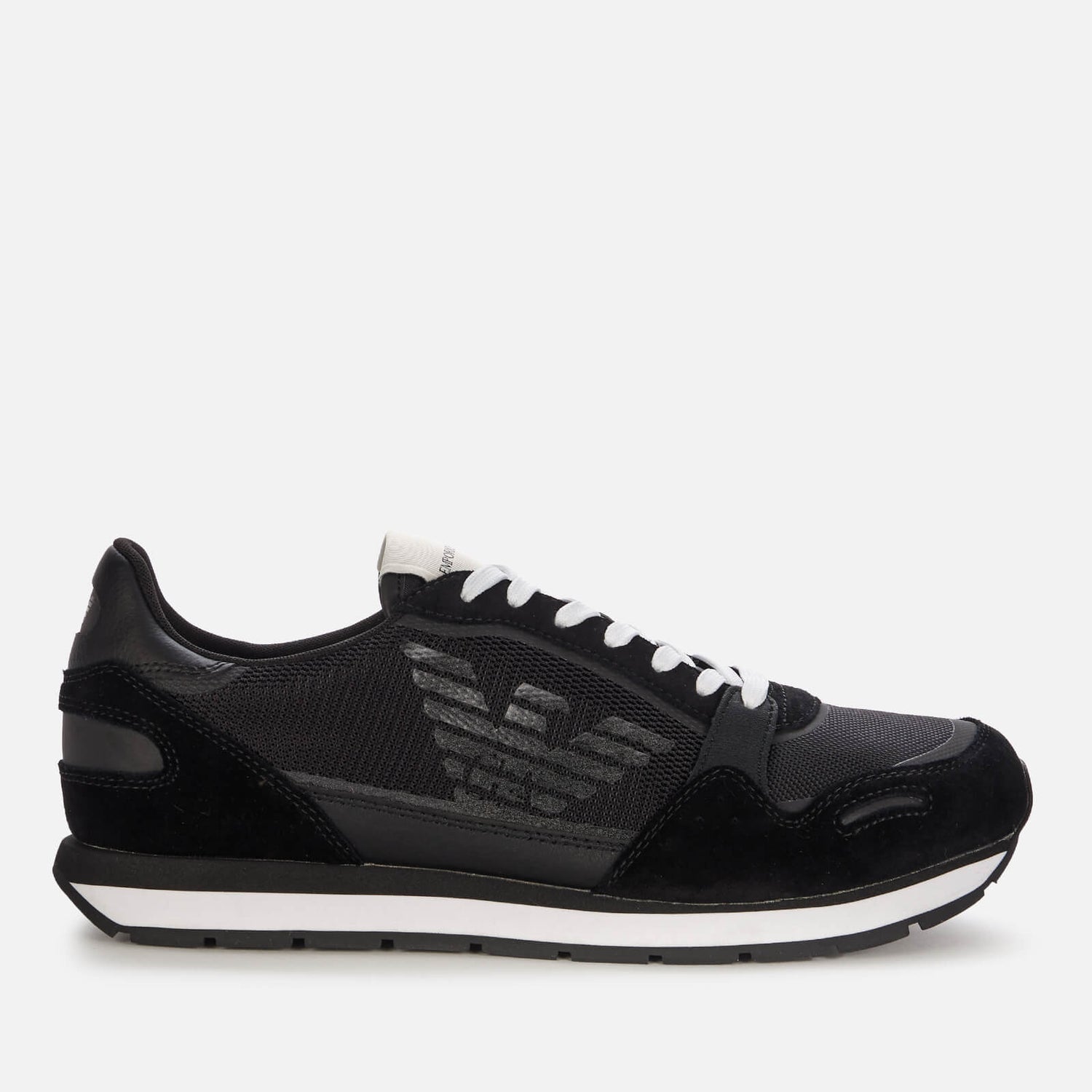 Emporio Armani Men's Running Style Trainers - Black | FREE UK Delivery ...
