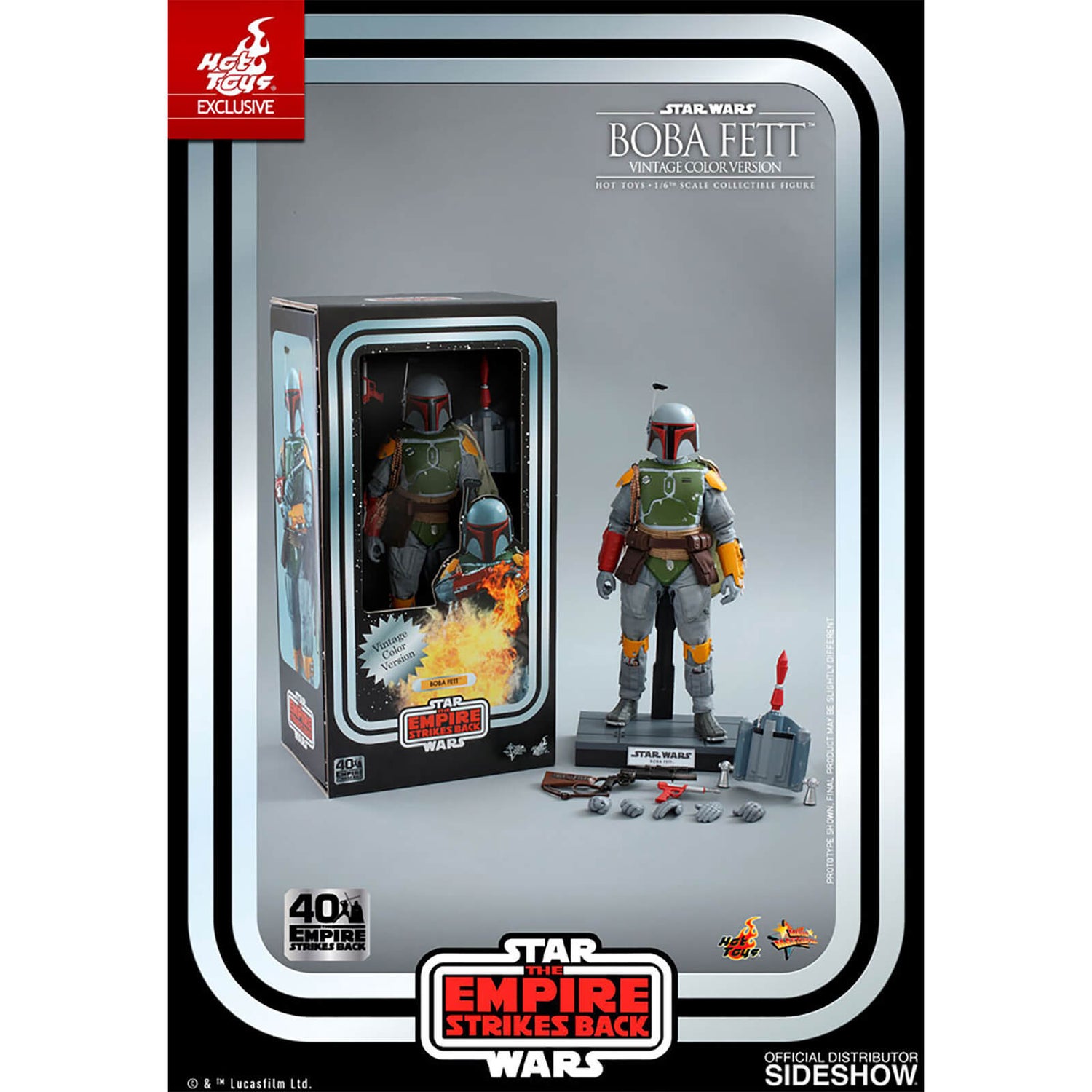 Figurine Hot Toys QS003 - Star Wars 6 : Return Of The Jedi - Boba Fett Standard Version - Figurine de collection | fnac Belgique