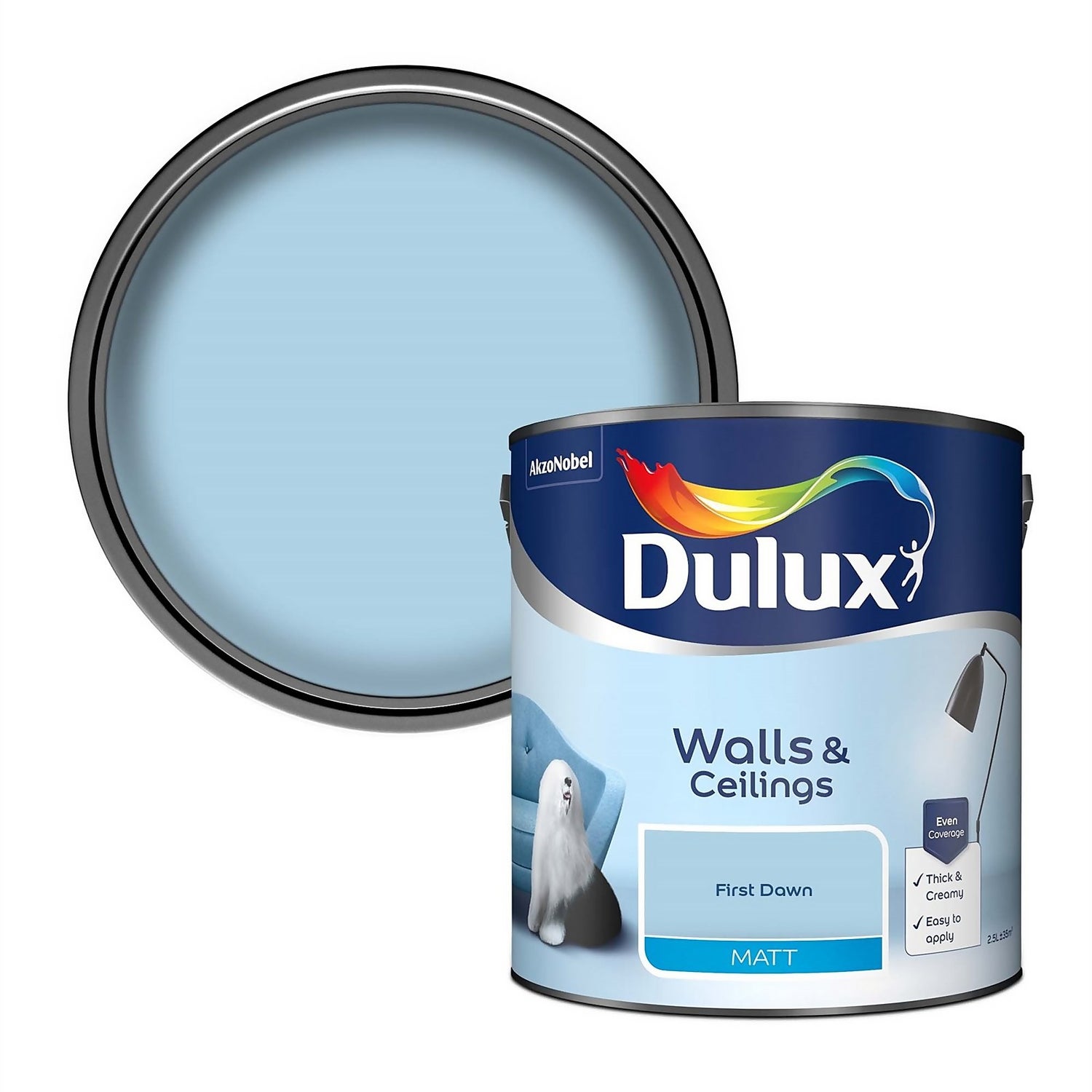 Dulux First Dawn Matt Emulsion Paint 2.5L Homebase