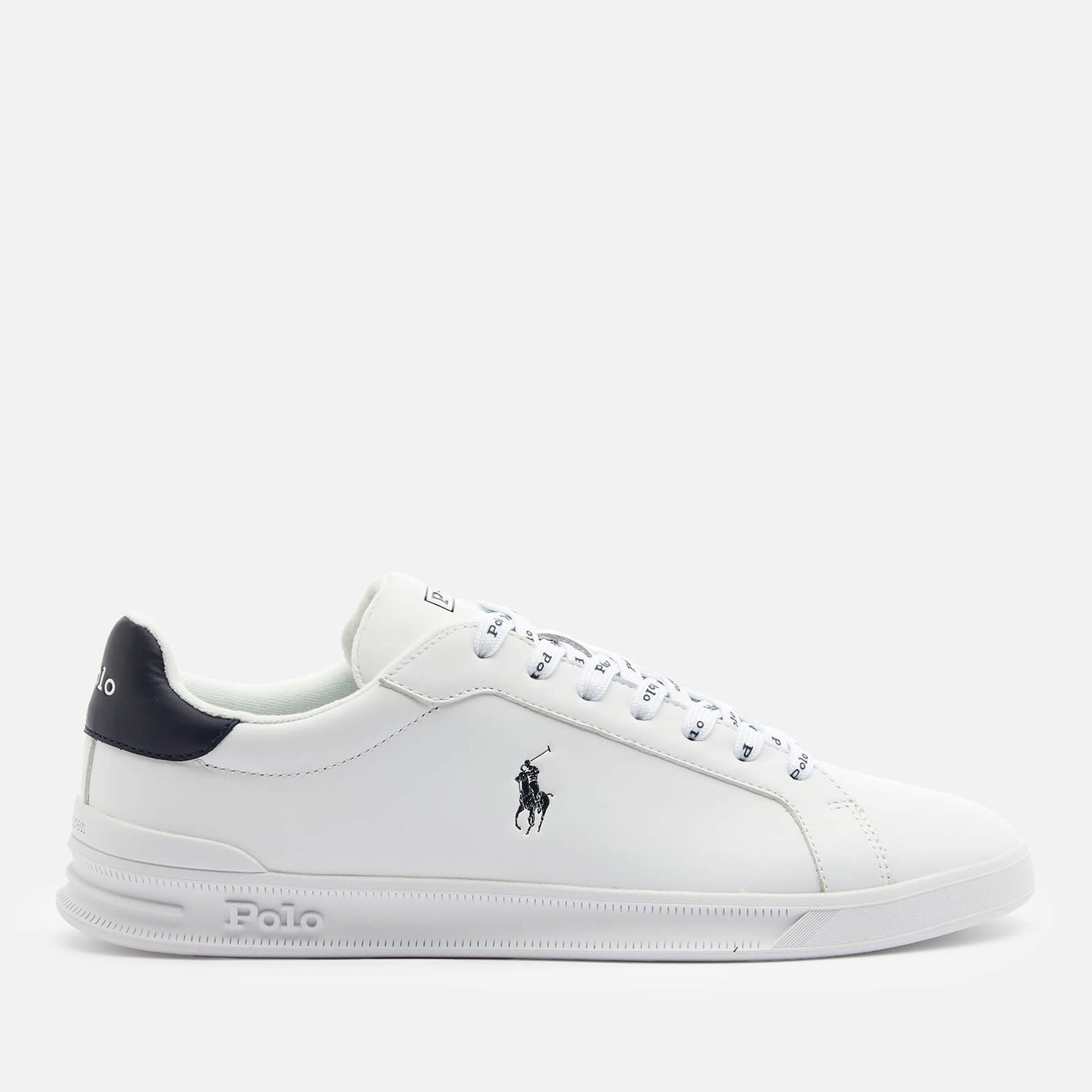 Polo Ralph Lauren Men's Heritage Court Leather Low Top Trainers - White ...