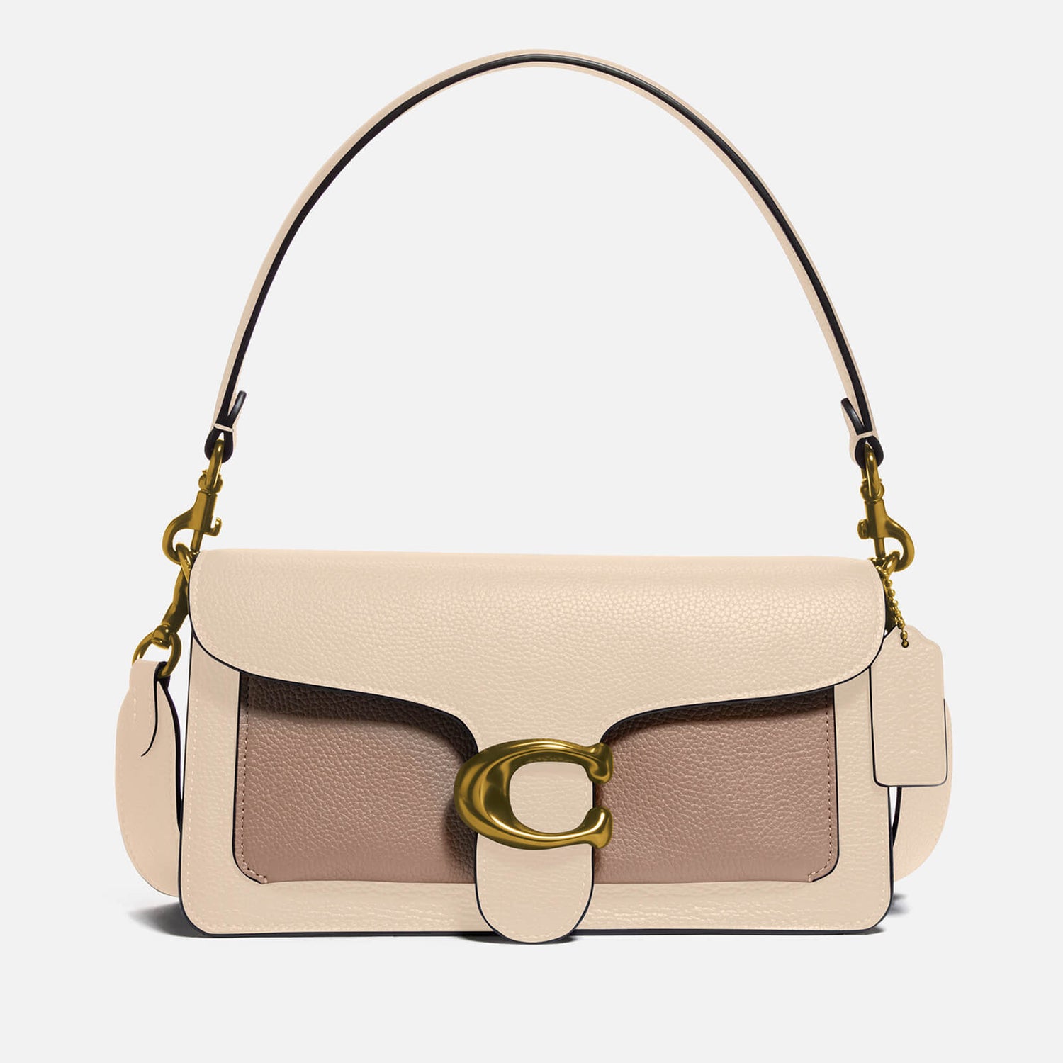 Coach Women's Colorblock Tabby Shoulder Bag 26 Ivory Taupe Multi