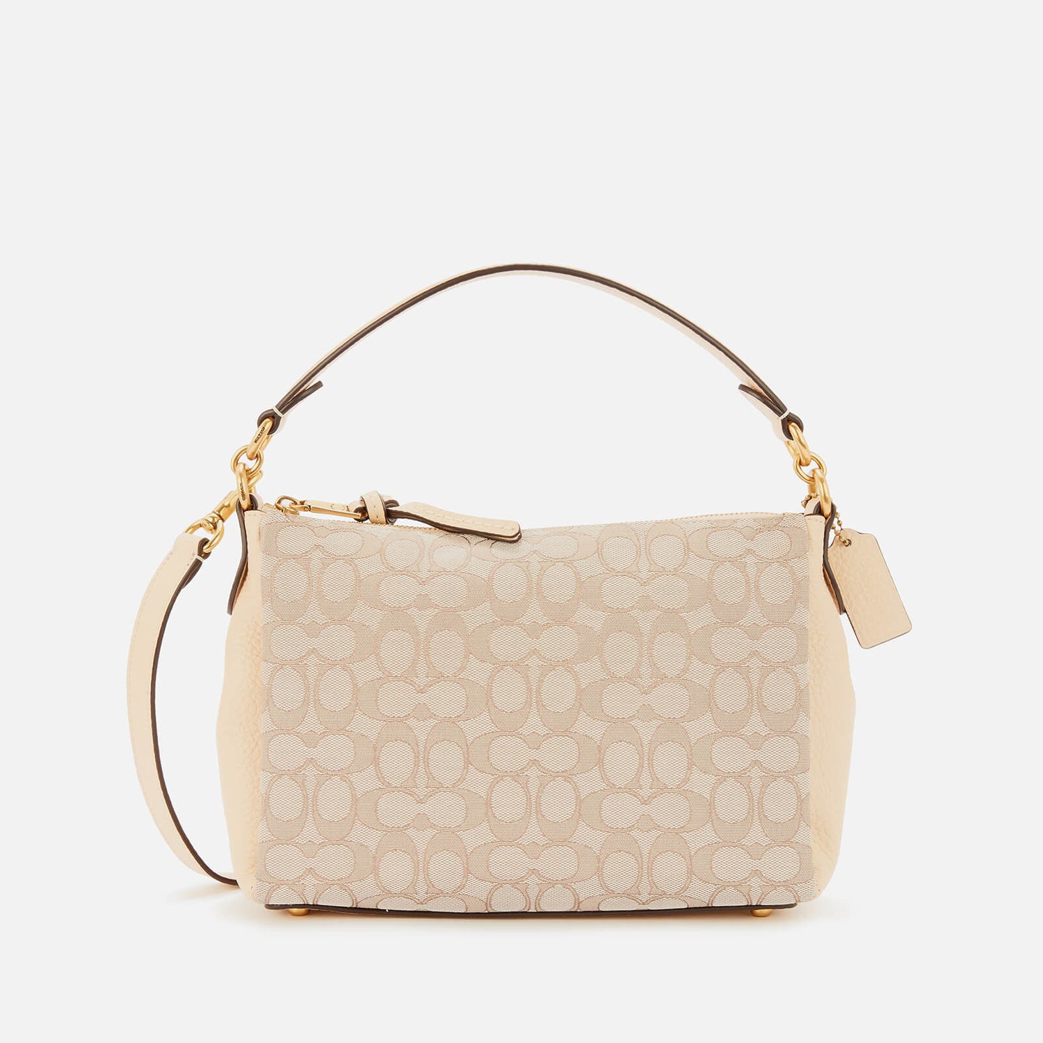 soft tabby bag in signature jacquard stone ivory