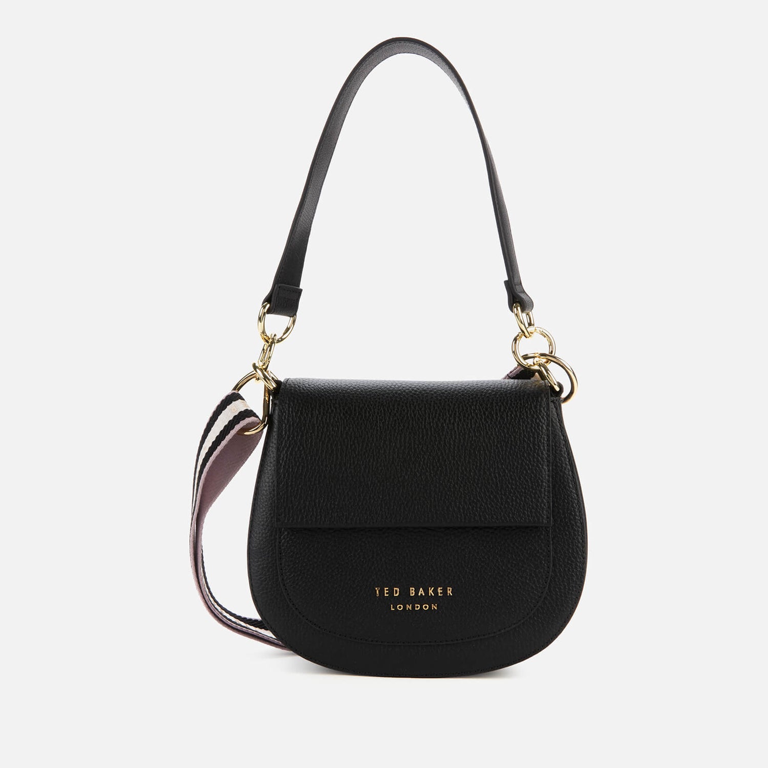 Ted Baker Women's Amali Branded Webbing Strap Xbody Bag JetBlack
