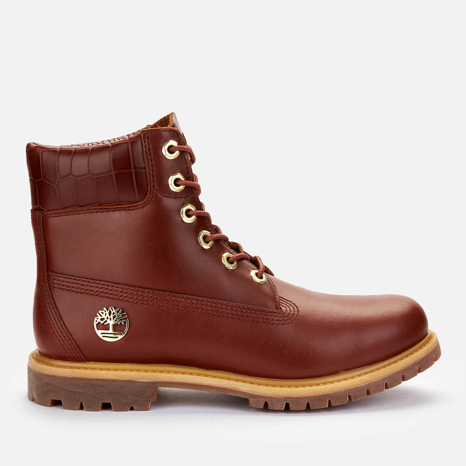 Timberland Women's 6 Inch Nubuck Premium Boots Medium Brown/Croc