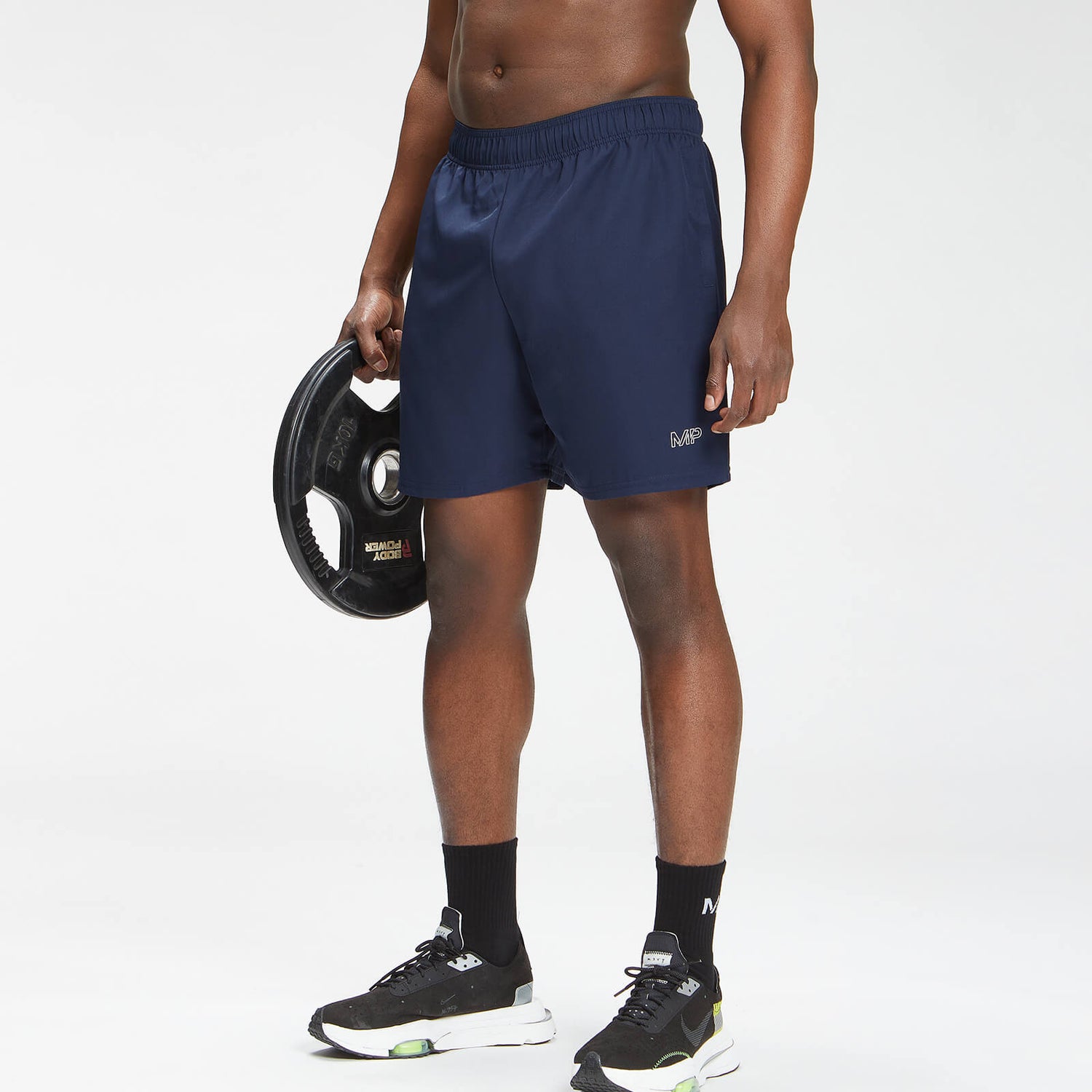 MP Men's Repeat Mark Graphic Training Shorts Petrol Blue MP