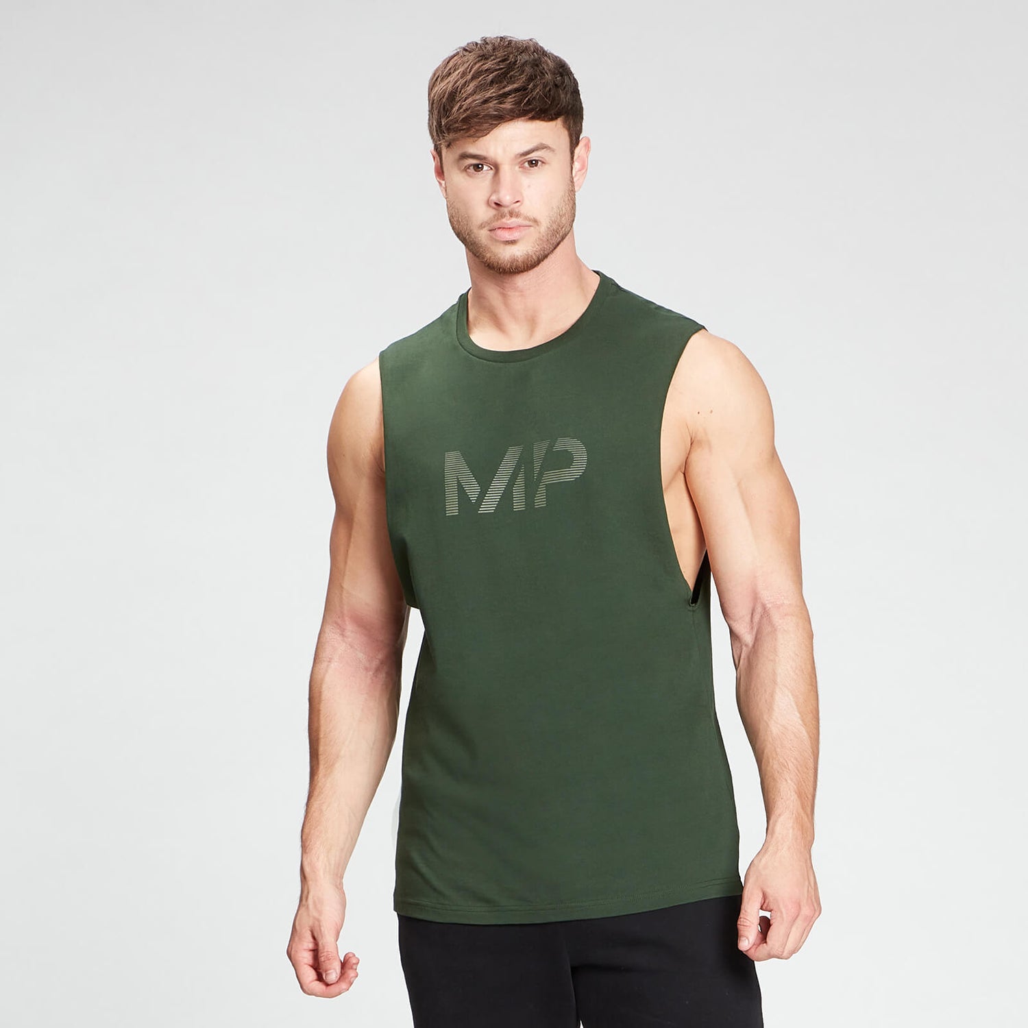 Men's Gradient Line Tank Top Dark Green MYPROTEIN™