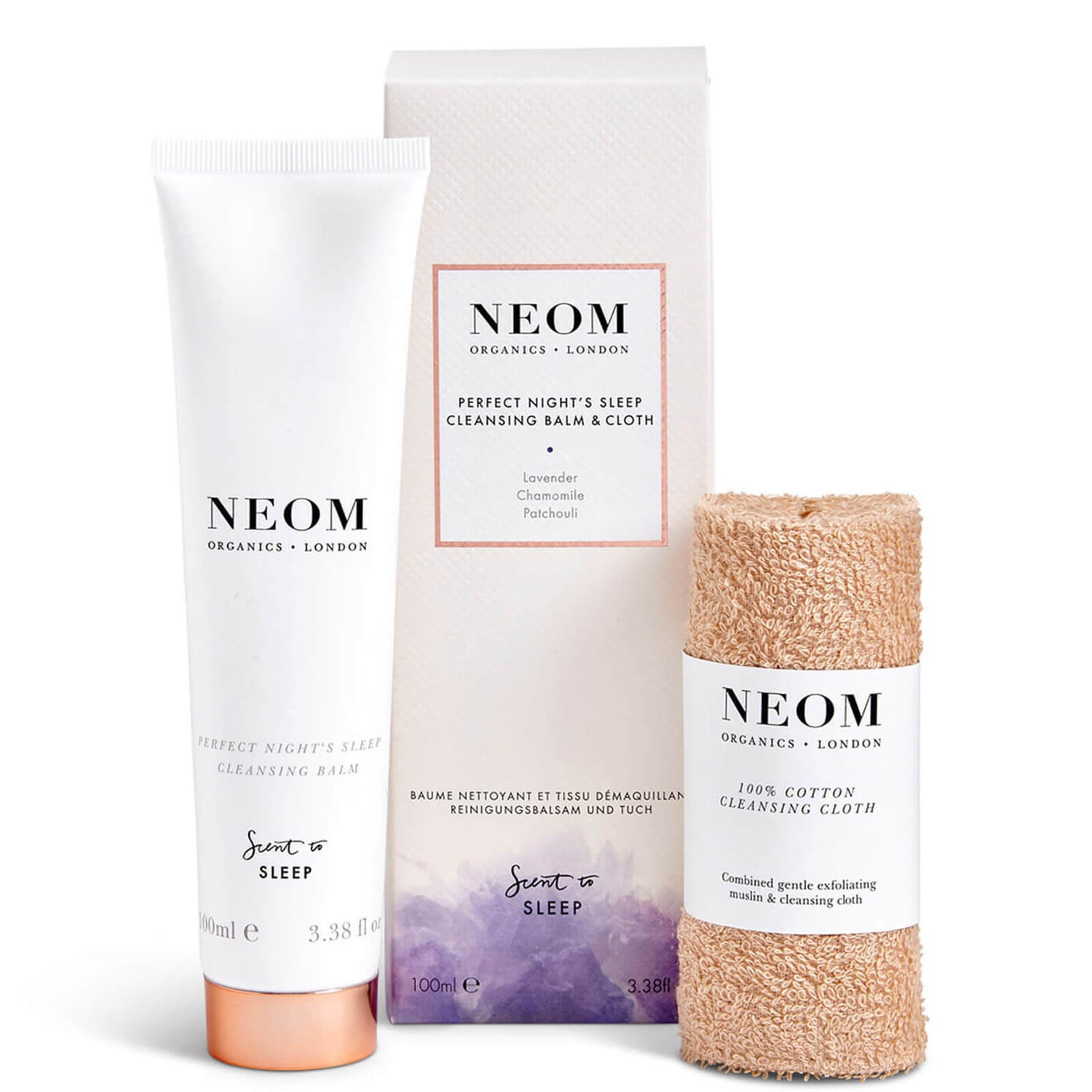 NEOM Perfect Night's Sleep Cleansing Balm and Cloth 100ml Koop online