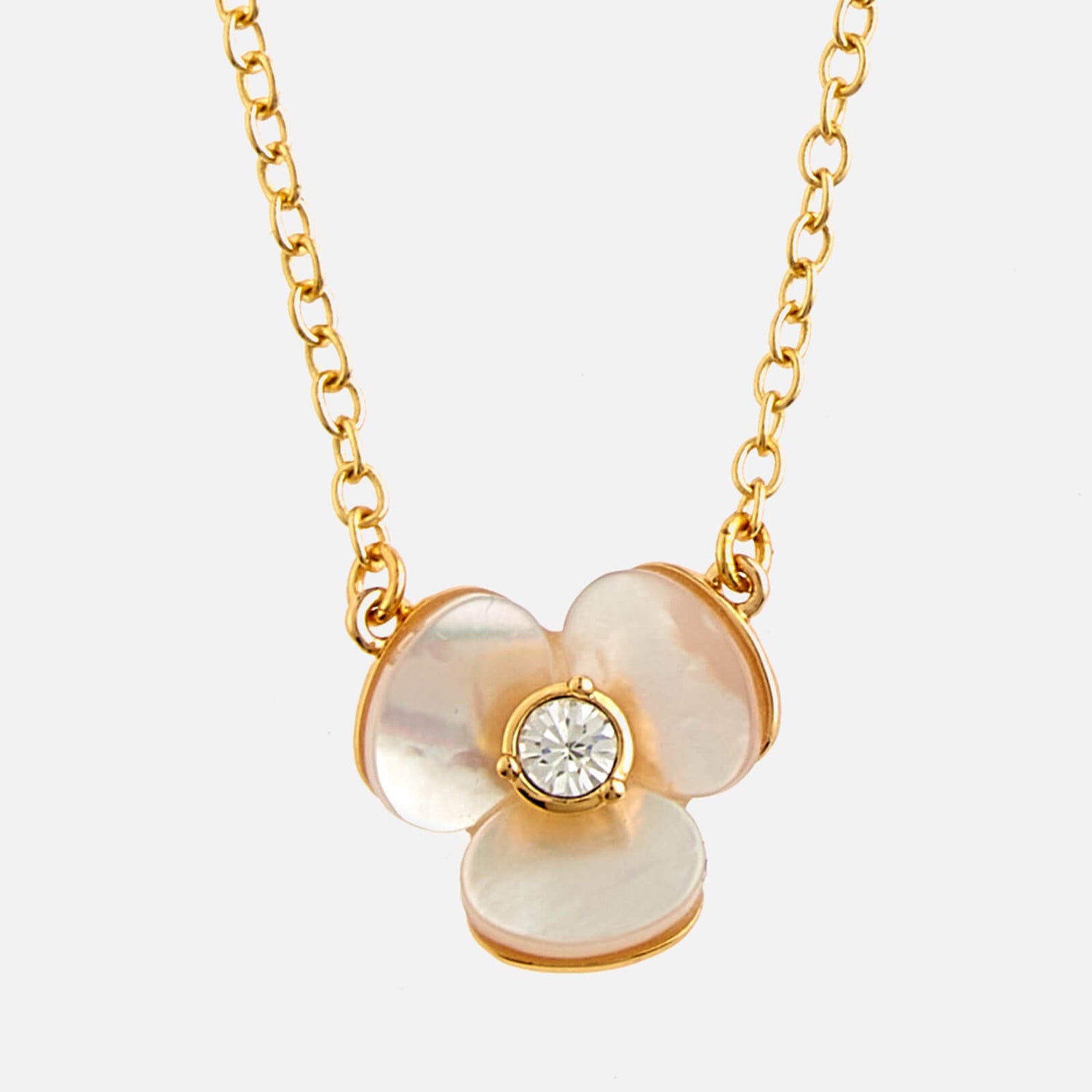 Kate Spade New York Women's Precious Pansy Mini Pendant Cream Multi