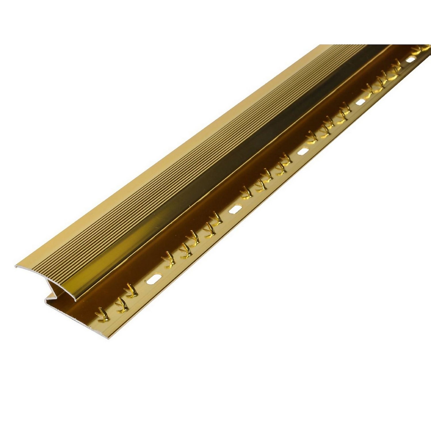 Cover Strip Carpet to Laminate Floor Edge Gold 1800mm Homebase