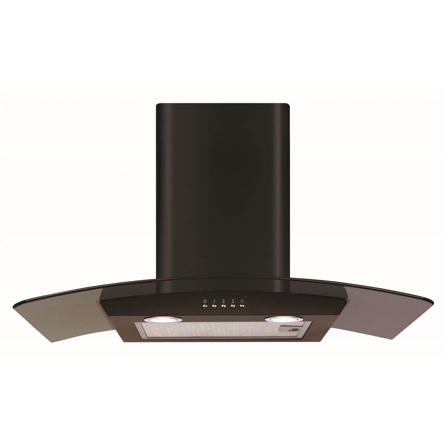 75cm cooker hood black