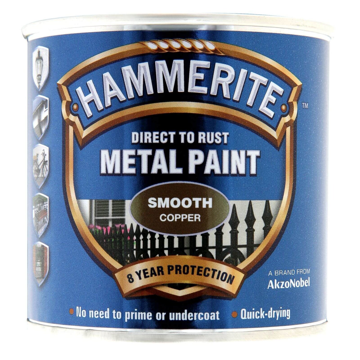 Hammerite Copper Exterior Smooth Metal Paint 250ml