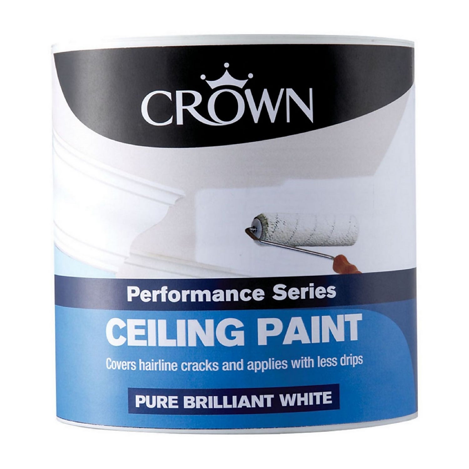Crown Pure Brilliant White Matt Ceiling Paint 2.5L Homebase