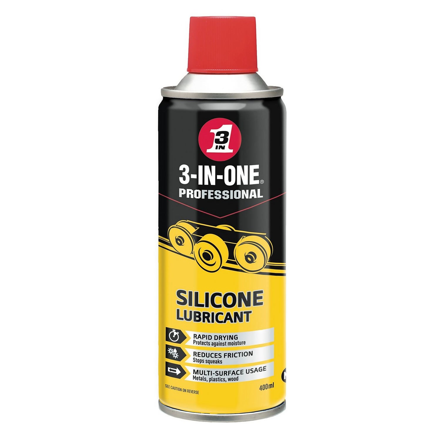 3inOne Silicone Spray 400ml Homebase