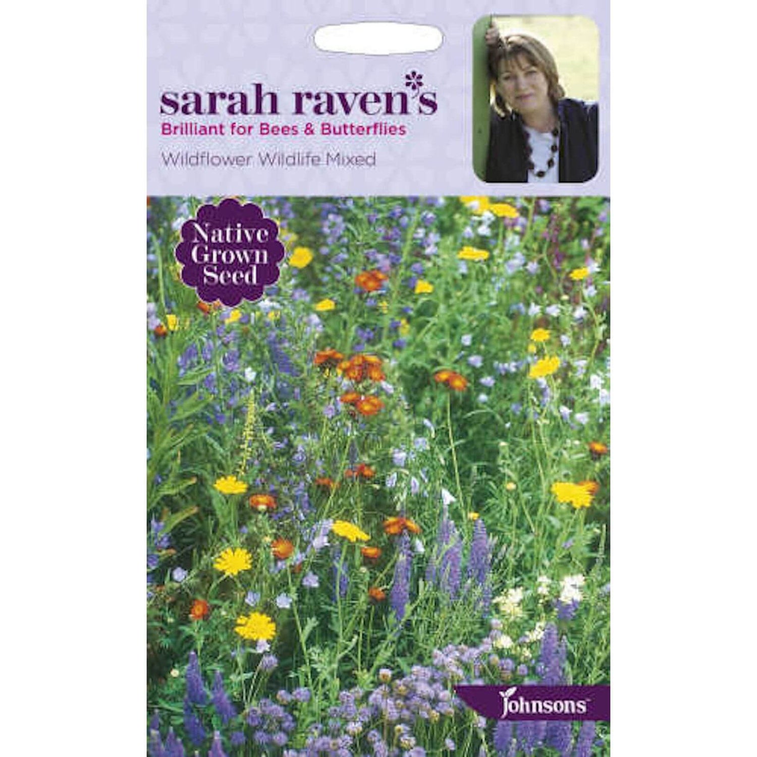 Sarah Ravens Wildflower Wildlife Mixed Seeds Homebase