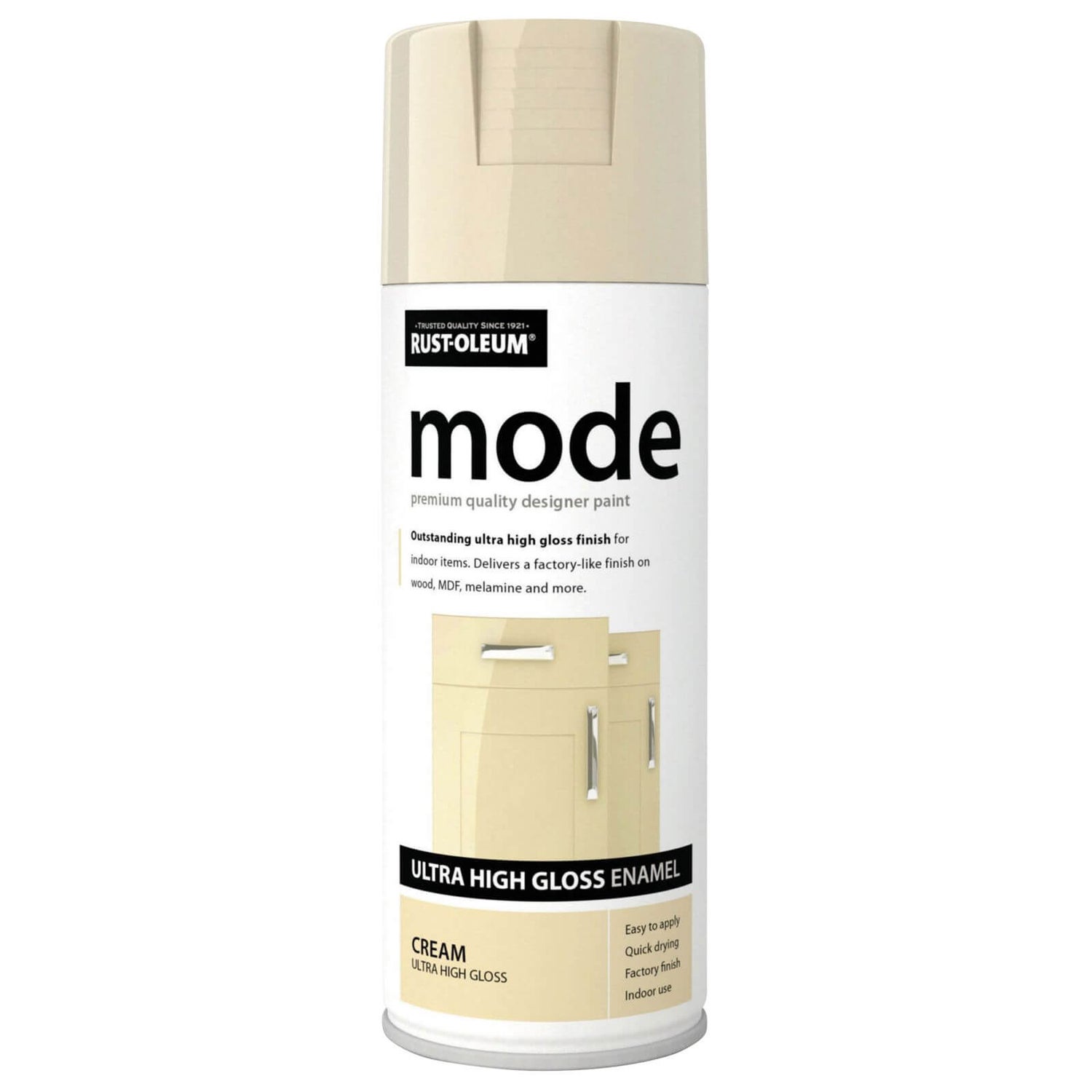 RustOleum Cream Mode Spray Paint 400ml Homebase