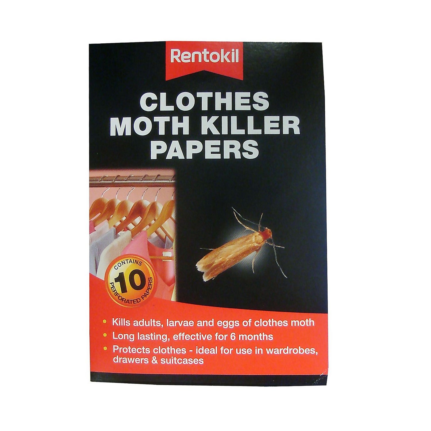 Rentokil Moth Killer Strips (Pack of 2) Homebase