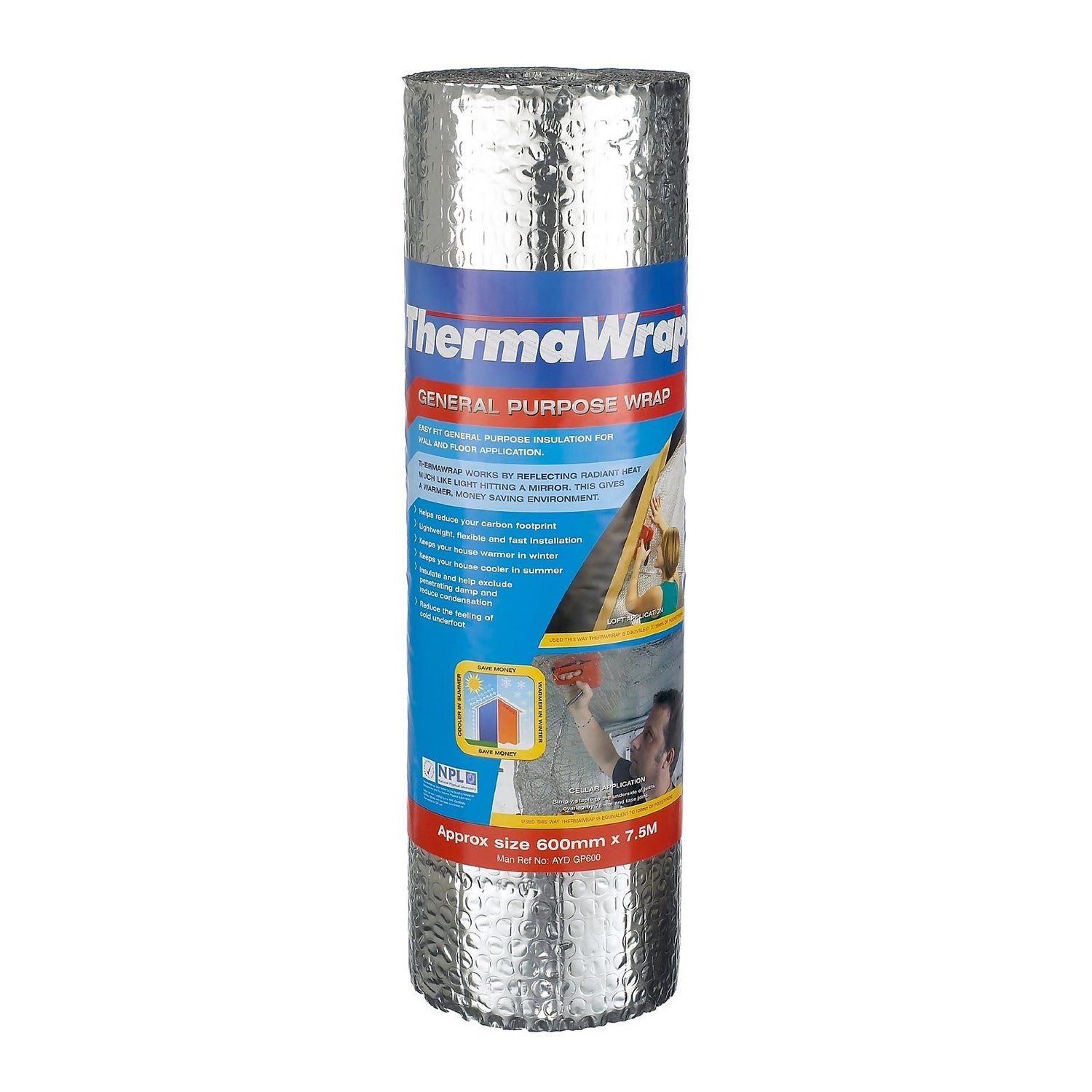 ThermaWrap General Purpose Wrap 7.5m Homebase