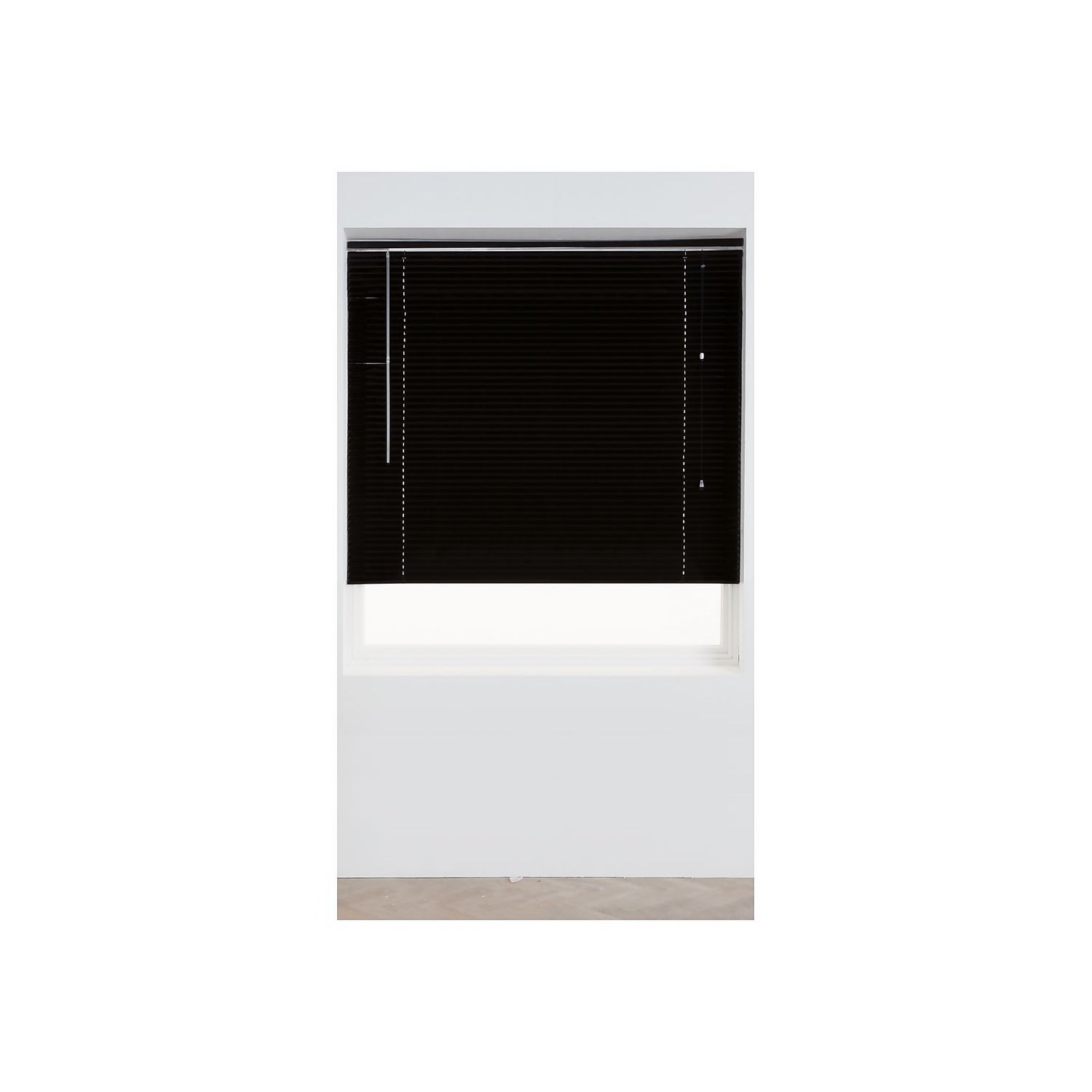 Black Aluminium 25mm Blind 90cm Homebase