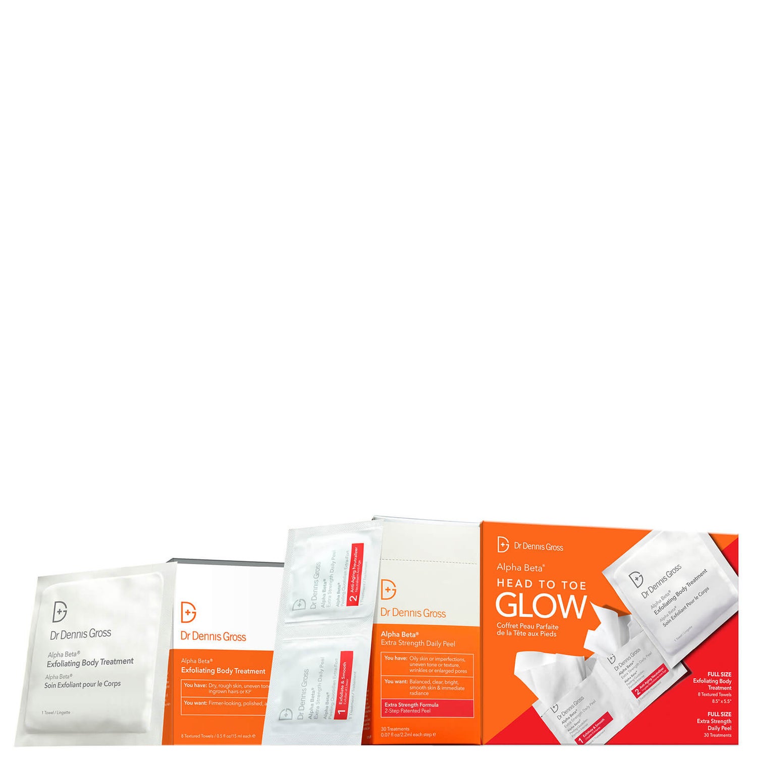 Dr Dennis Gross Skincare Head to Toe Glow Set (Worth 146) SkinStore