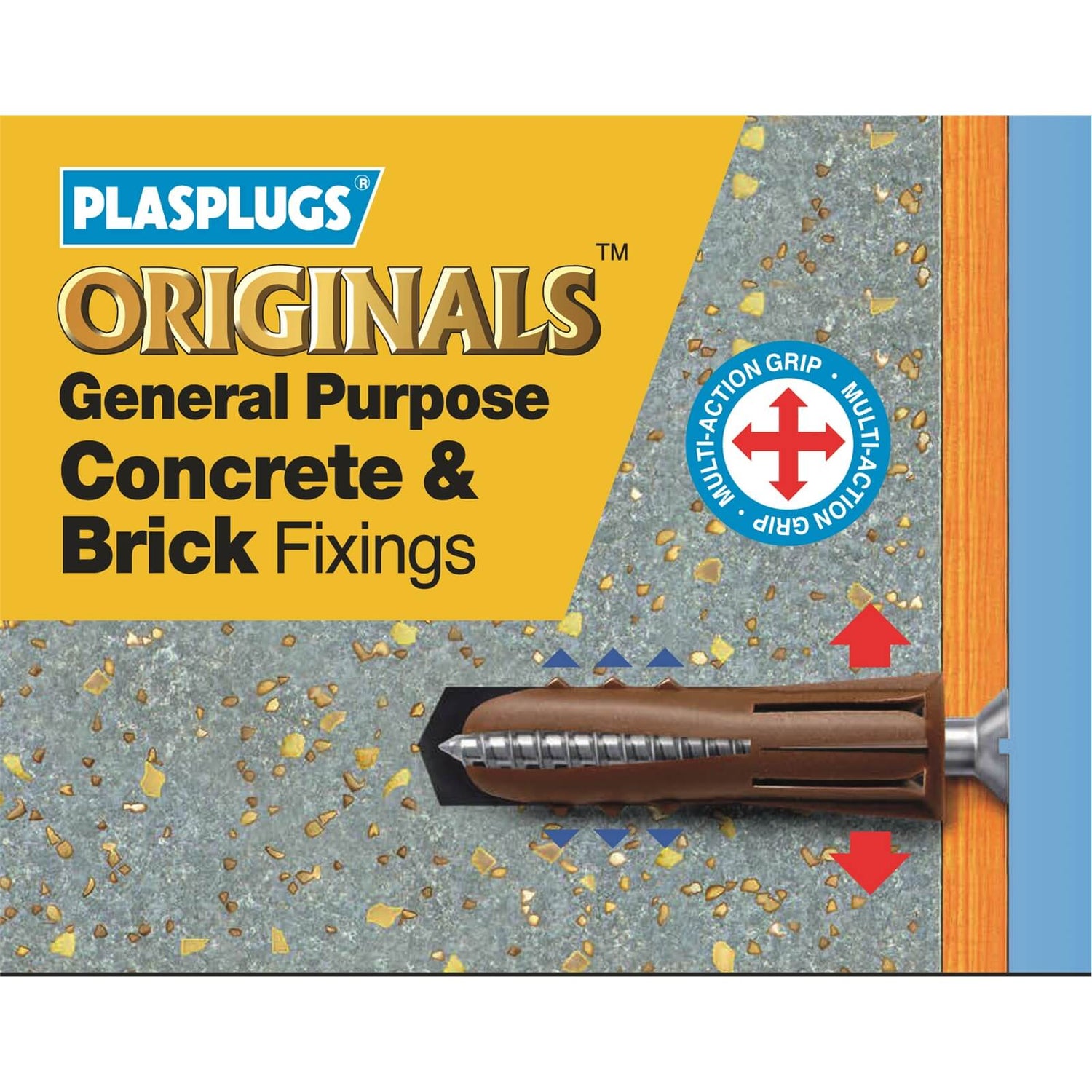 General Purpose Concrete Brick Fixings 50 Pack Homebase