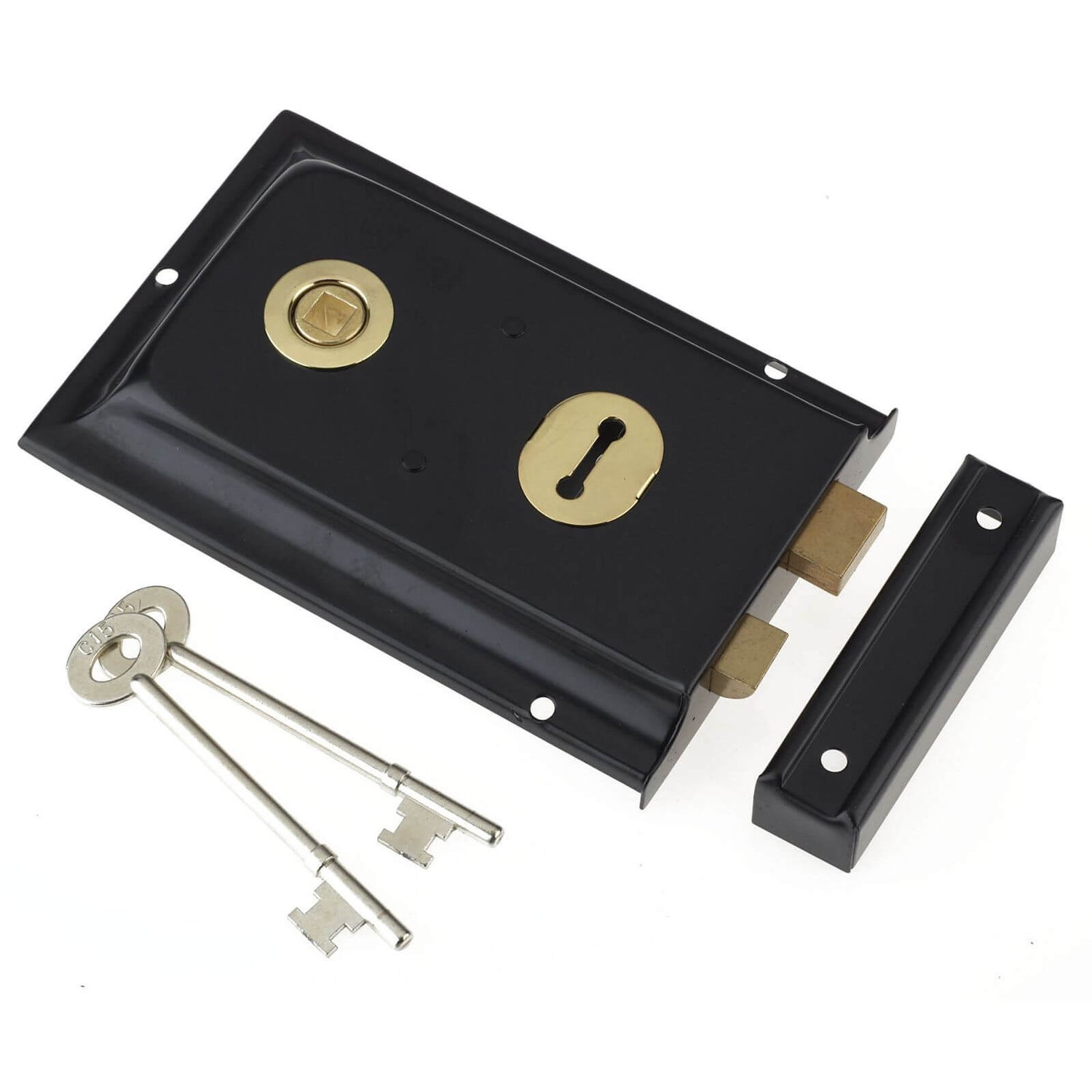 Yale P334 Rim Lock Black Homebase