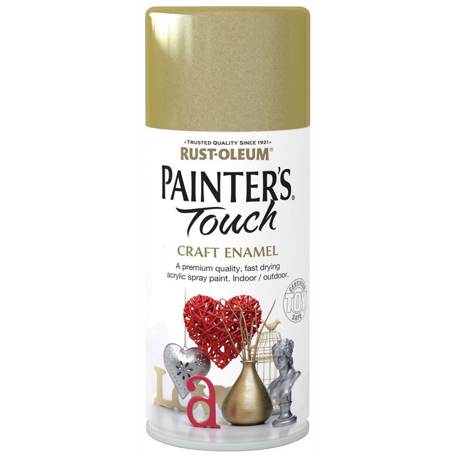 RustOleum Painters Touch Craft Enamel Spray Paint Gold Metallic