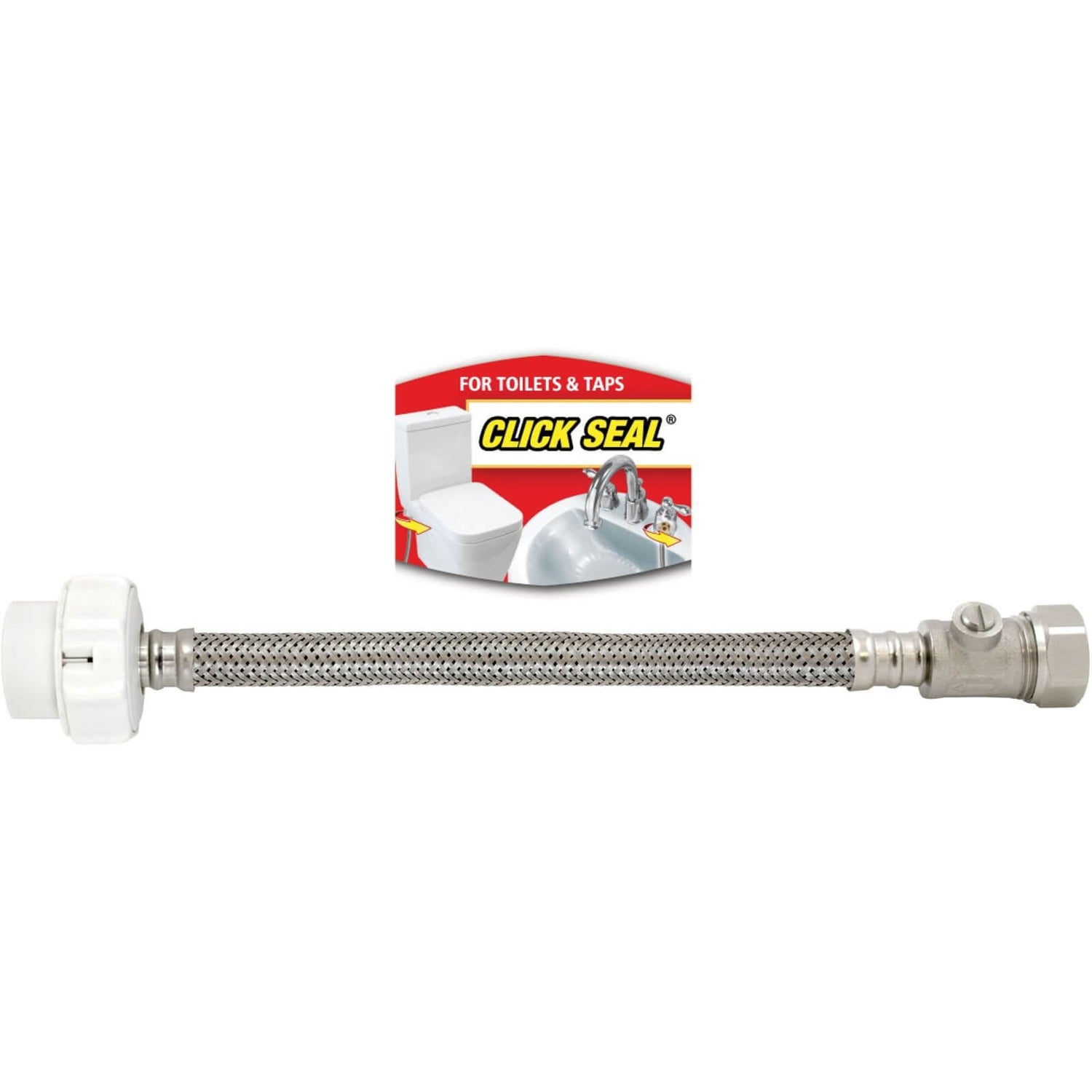 Fluidmaster Click Seal Flexible Toilet and Tap Connectors ISO 12