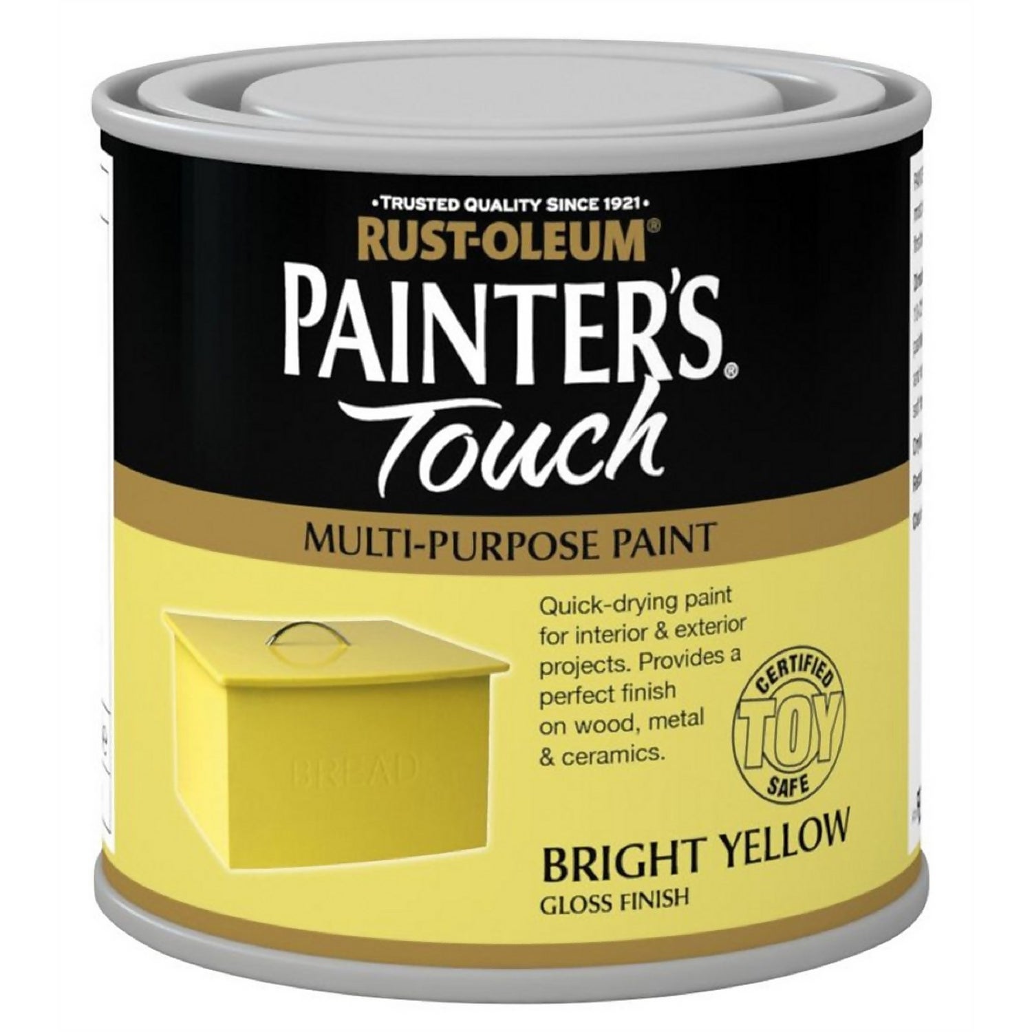 RustOleum Painters Touch Bright Yellow Gloss 250ml Homebase