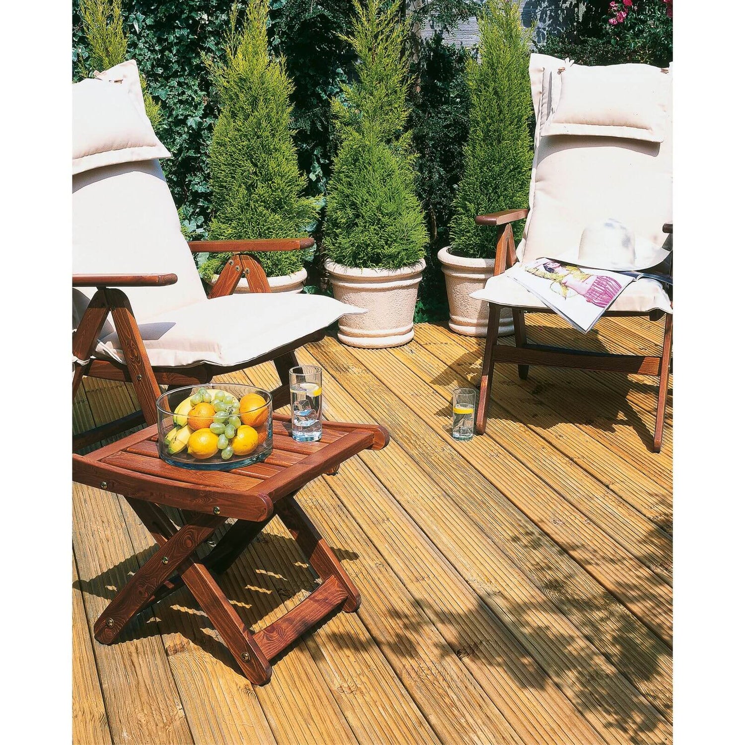2.4m Patio Deck Board Pack of 20 Homebase