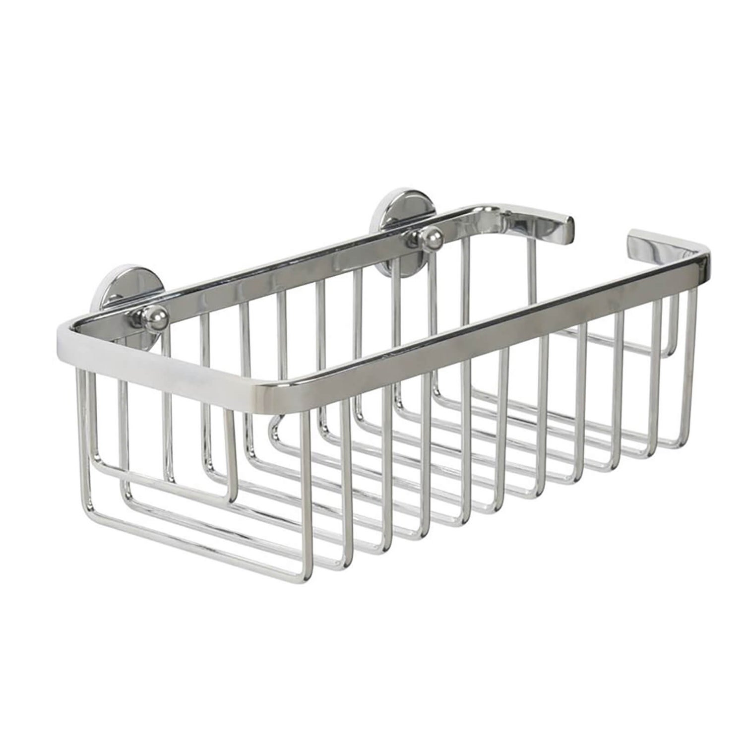 Croydex Premier Cosmetic Basket/Shower Caddy Chrome Homebase