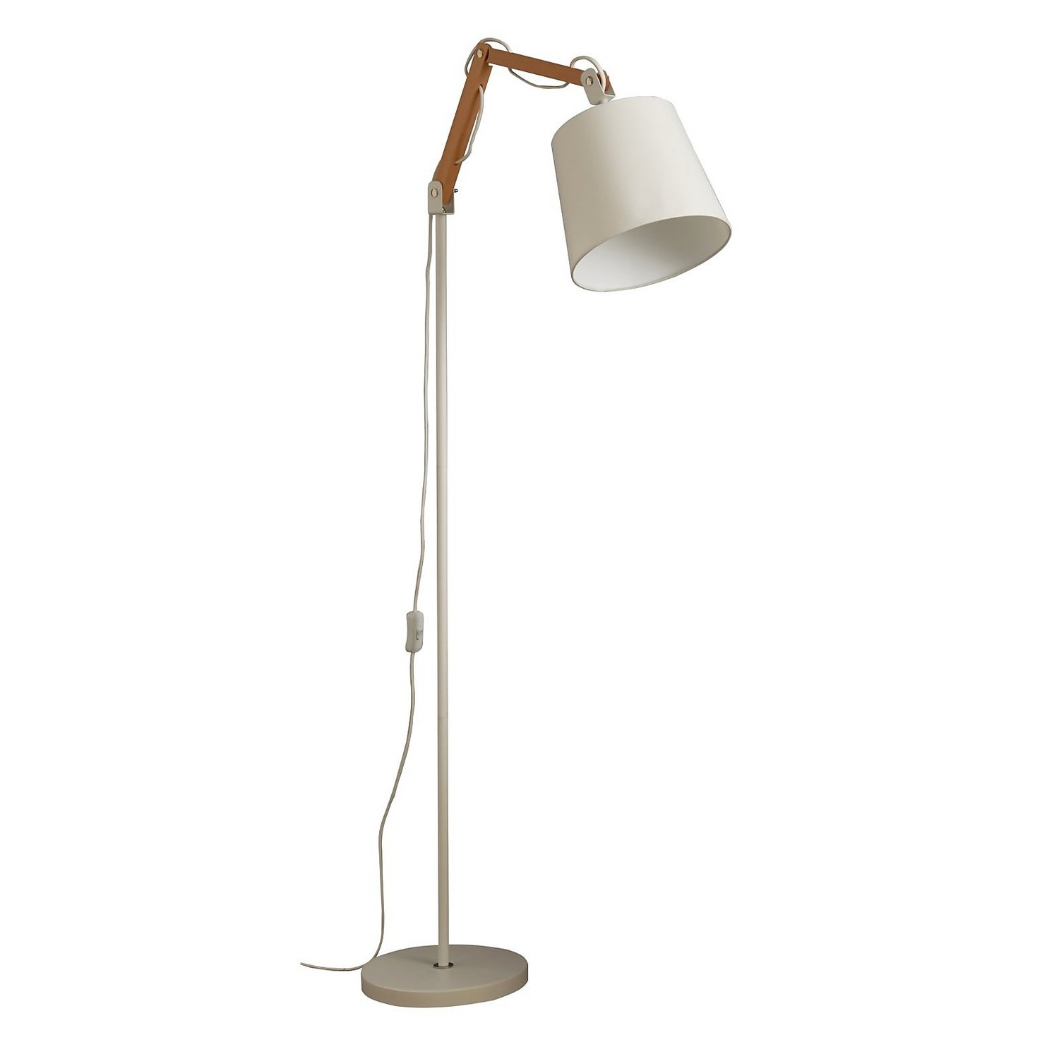 Caleb Floor Lamp White Homebase