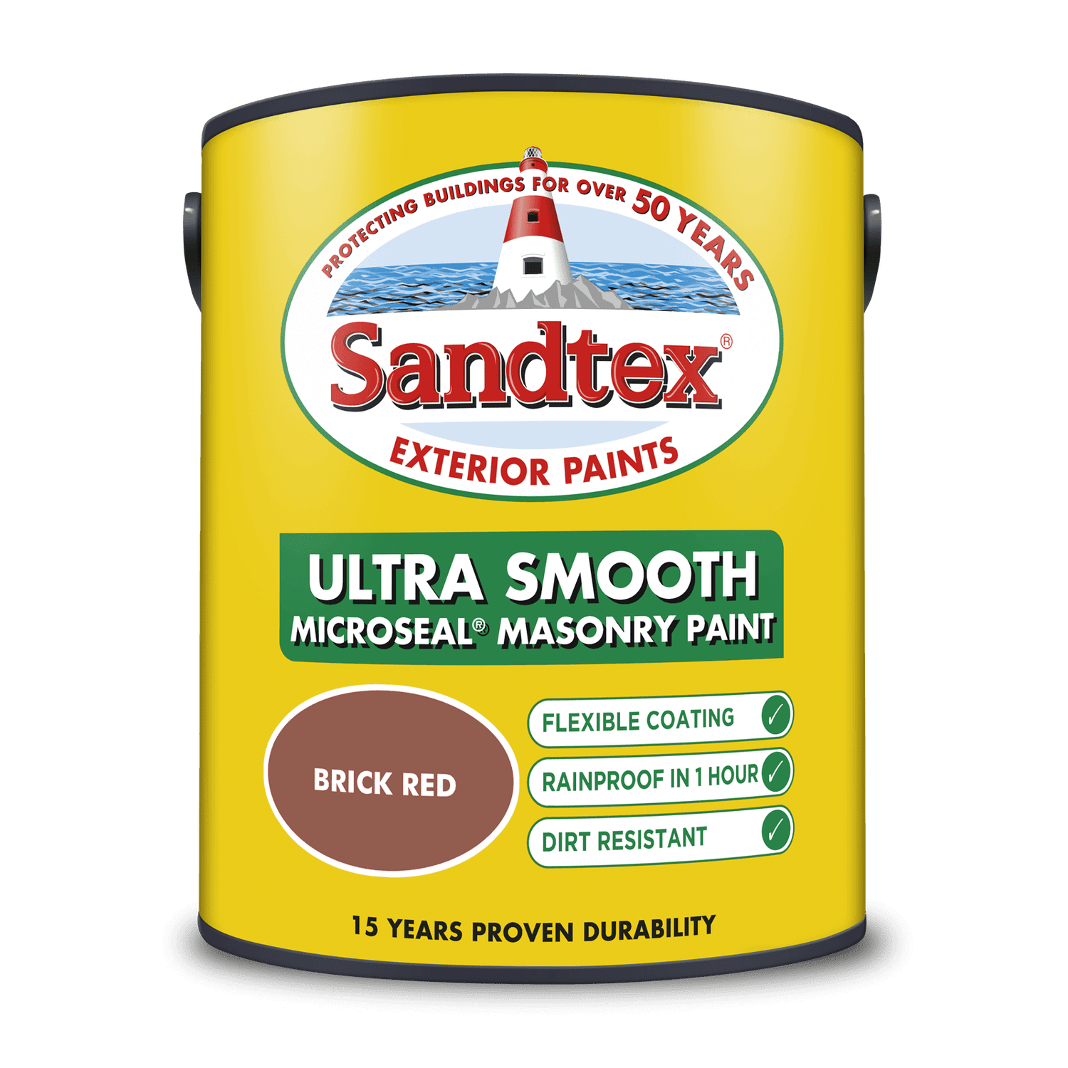 Sandtex Ultra Smooth Masonry Paint - Brick Red - 5L | Homebase