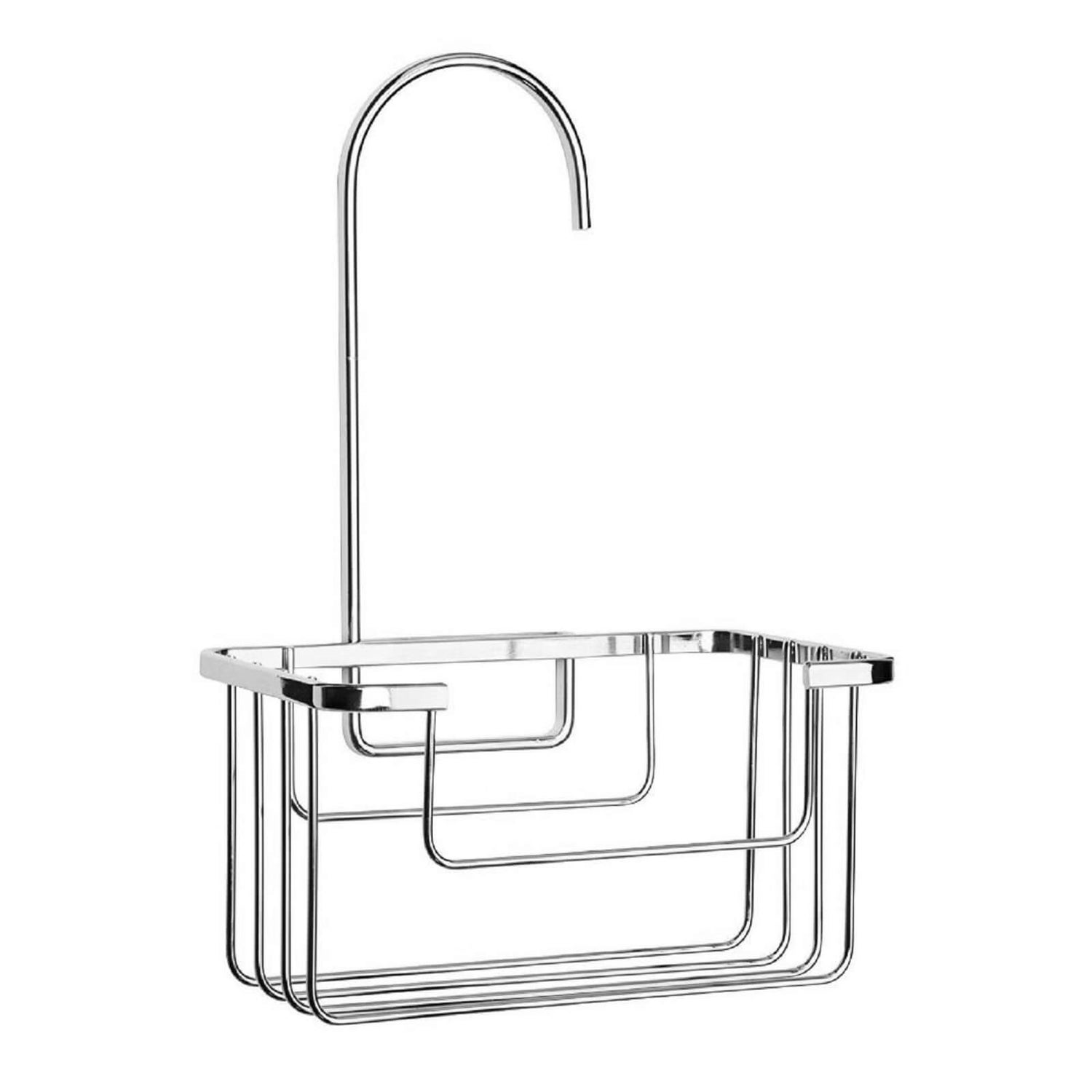 Croydex HookOver Riser Rail Basket/Shower Caddy Chrome Homebase
