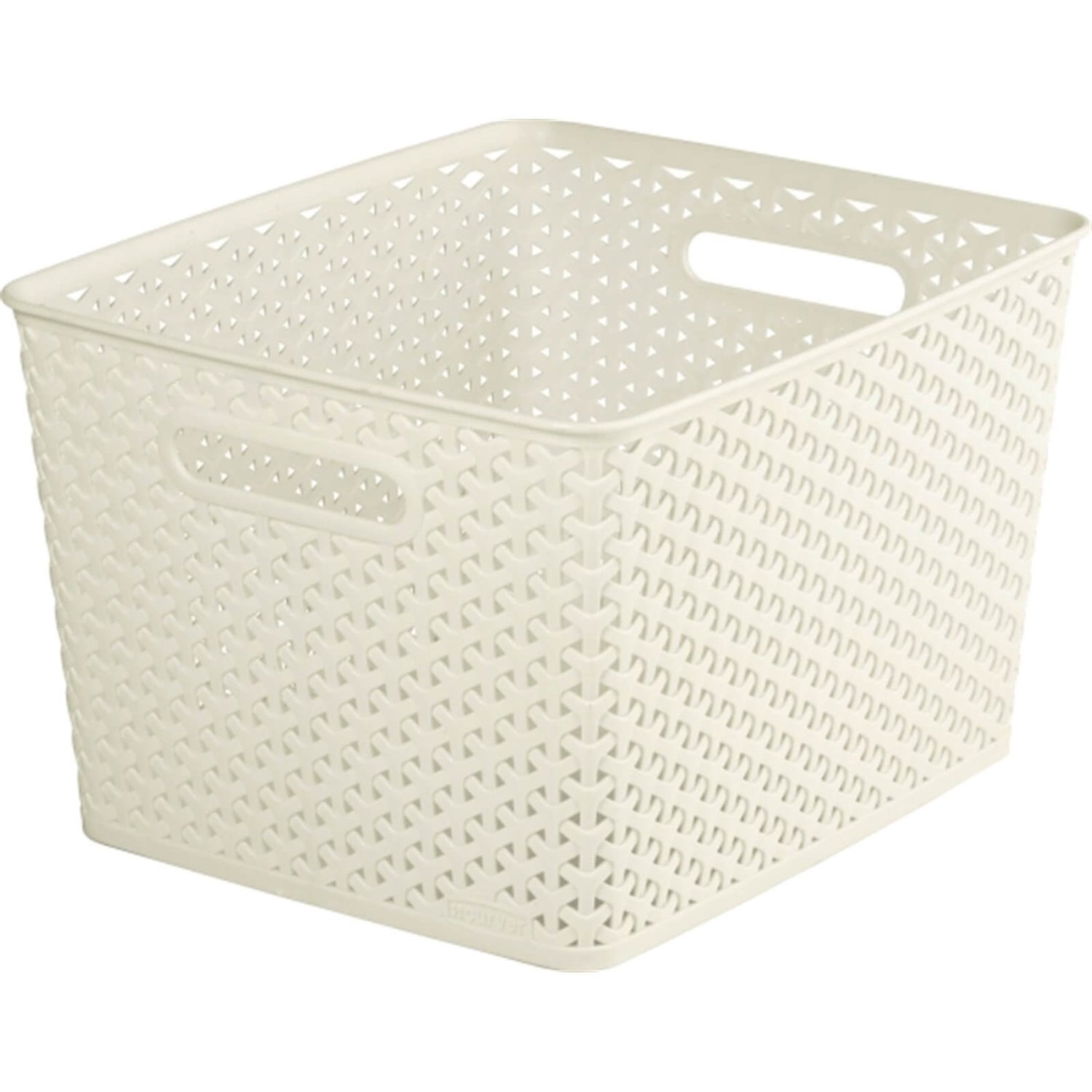 Curver My Style Large Rectangular Plastic Storage Basket Vintage
