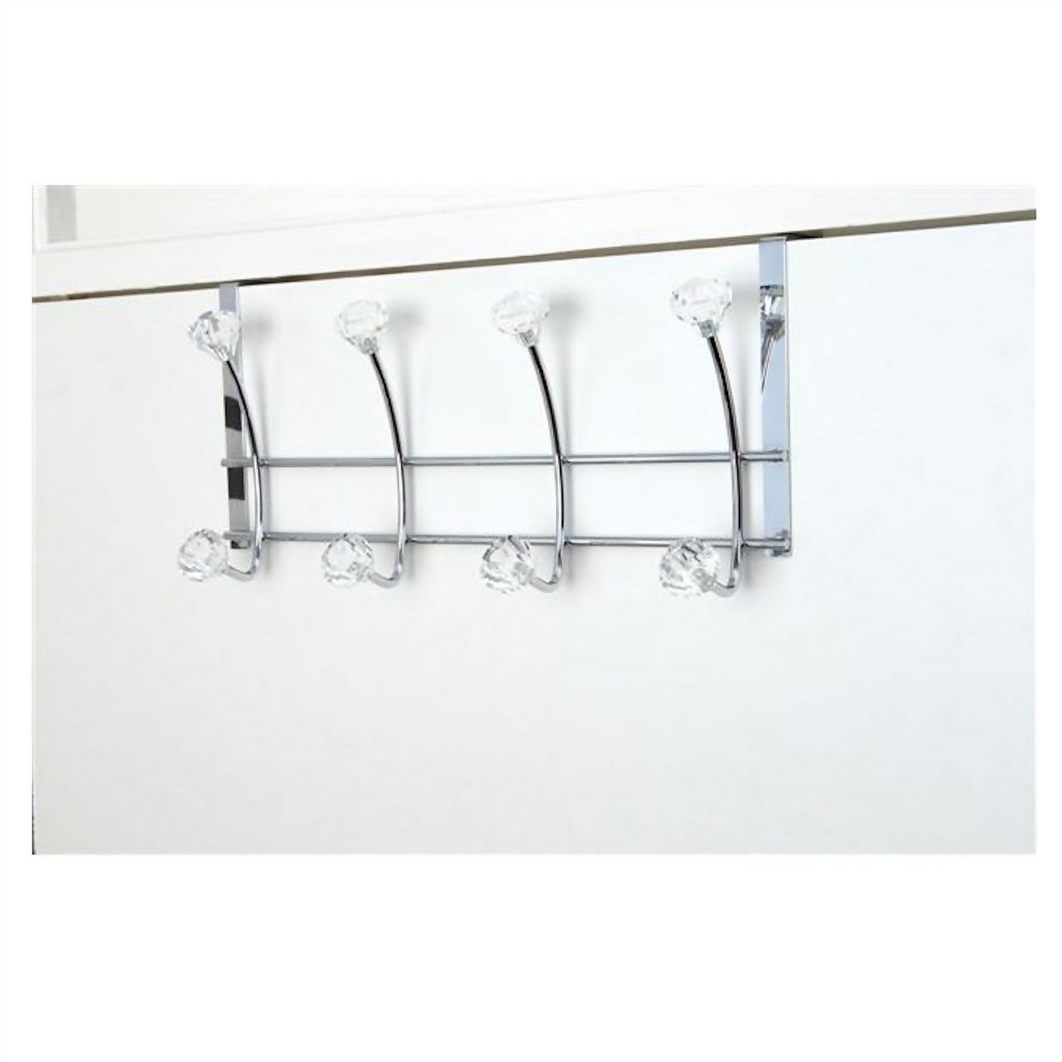Croydex HookOver Hooks Jewel Chrome Set of 4 Homebase