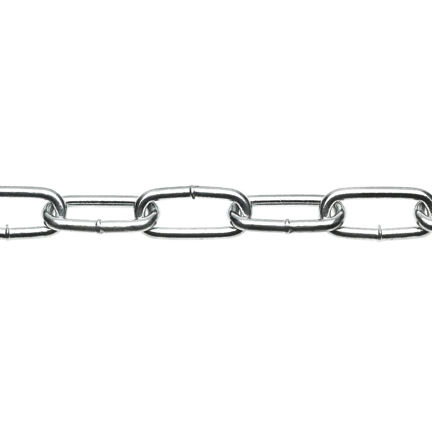 Long Link Welded Chain Bright Zinc Plated 6mm Homebase