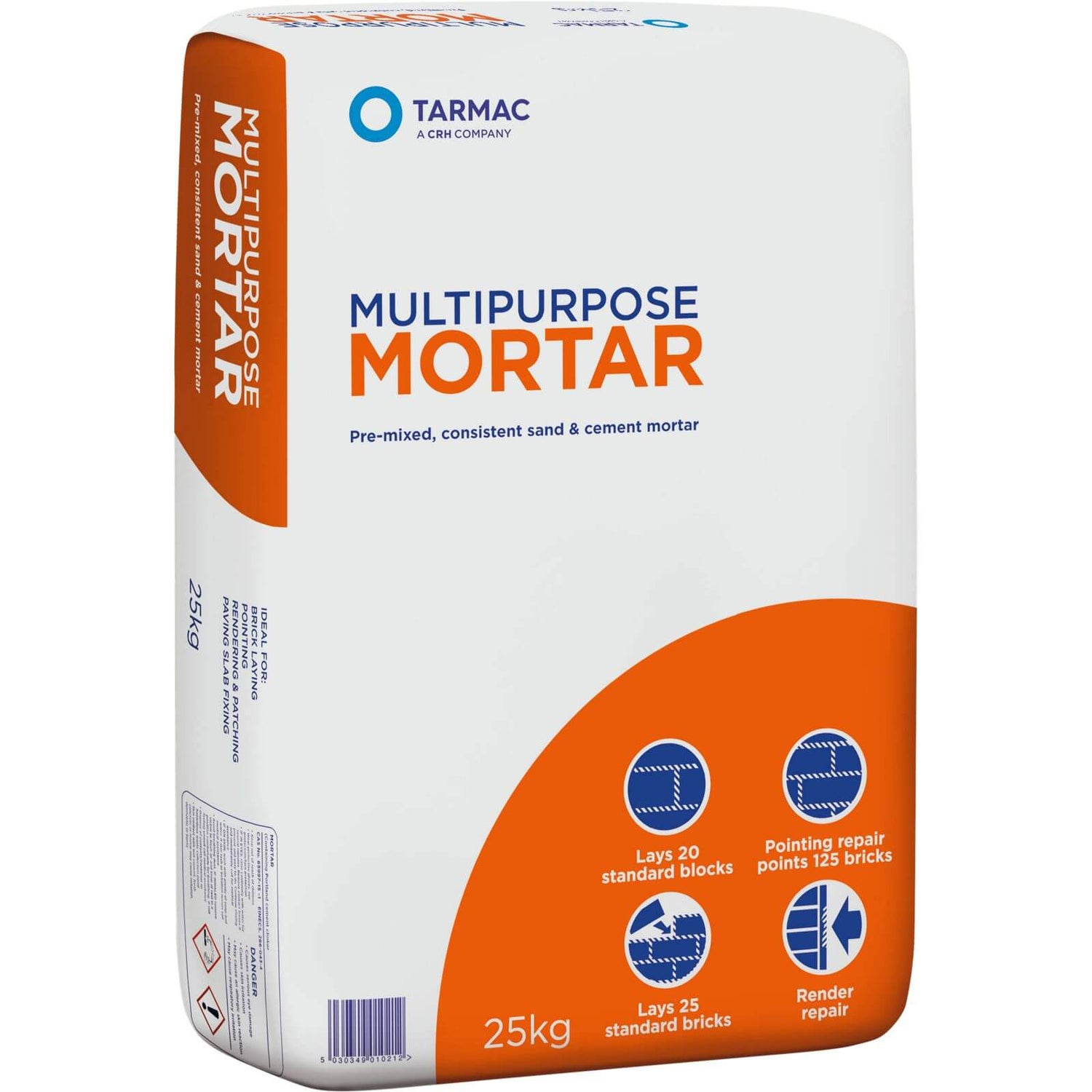 Multipurpose Grey Mortar 25kg Homebase