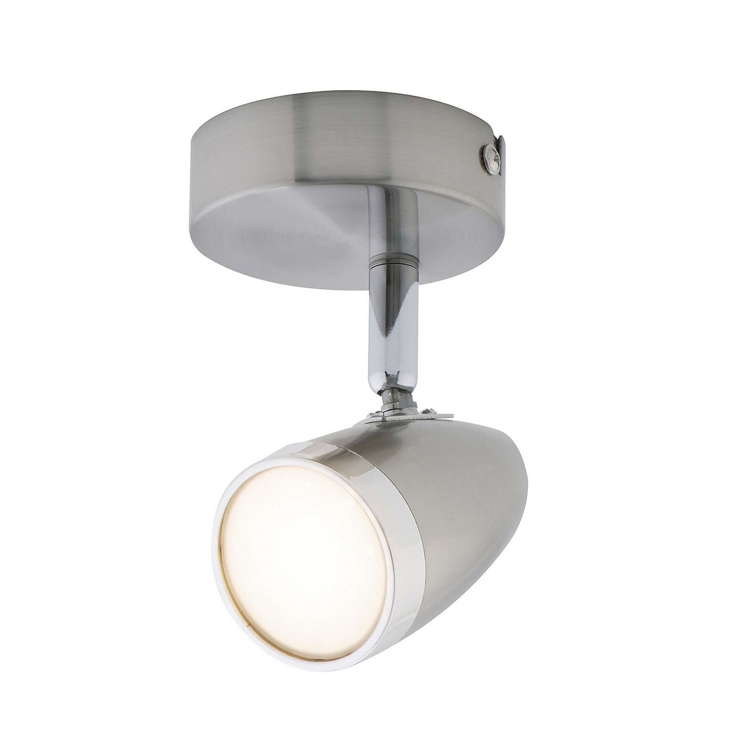 Vector 1 Bar LED Satin Nickel Spotlight Homebase