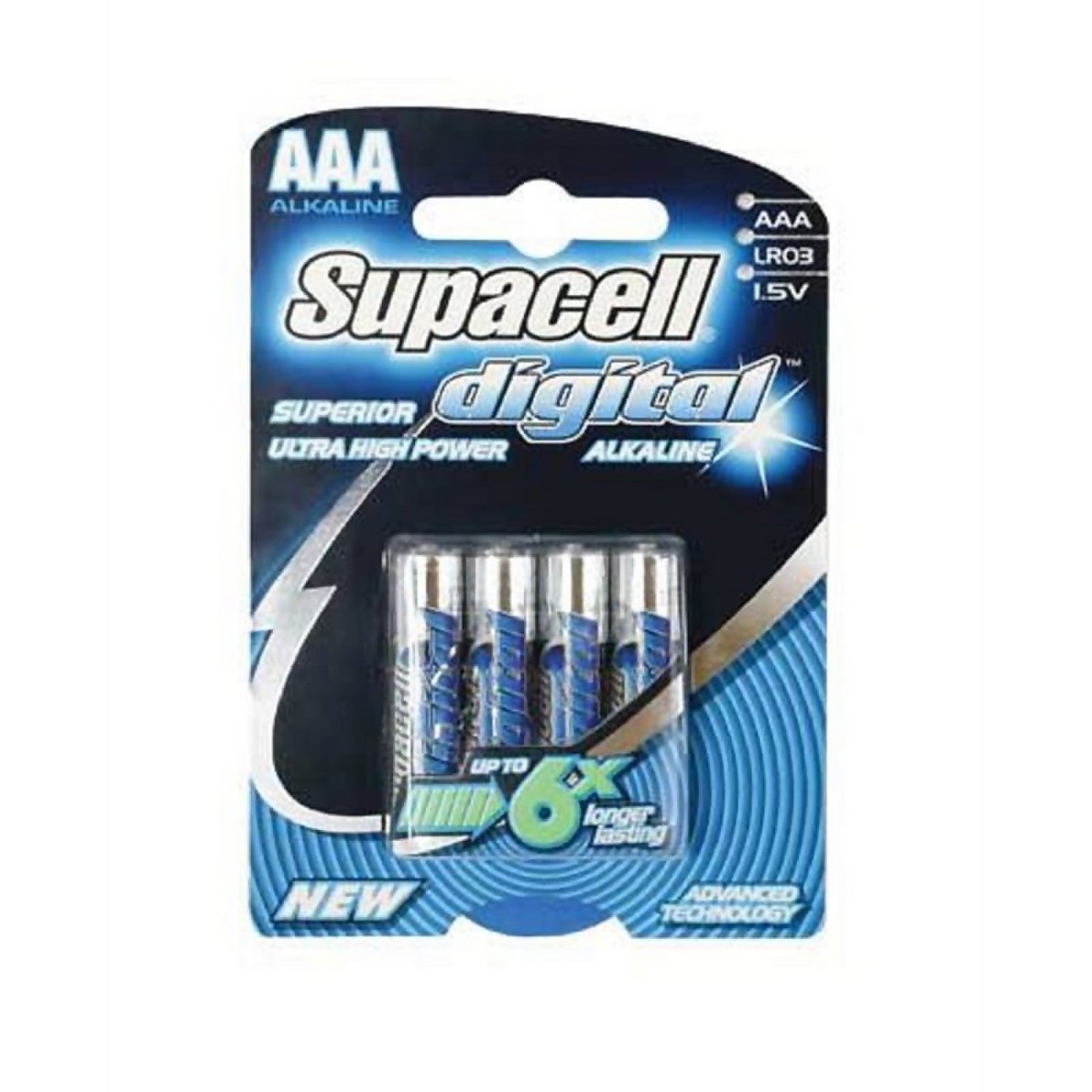 Supacell Digital AAA Batteries 4 Pack Homebase