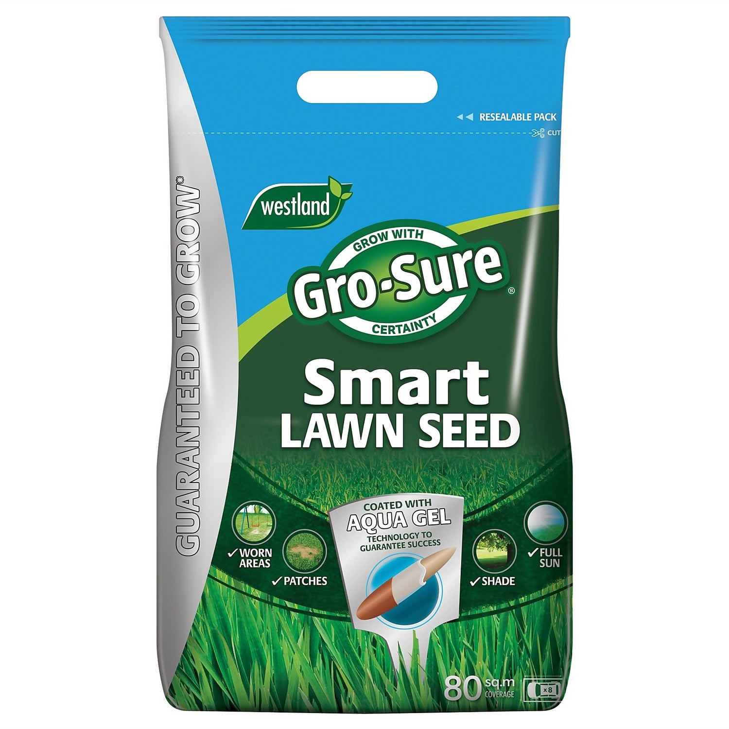 GroSure Smart Grass Seed 80m2 Homebase