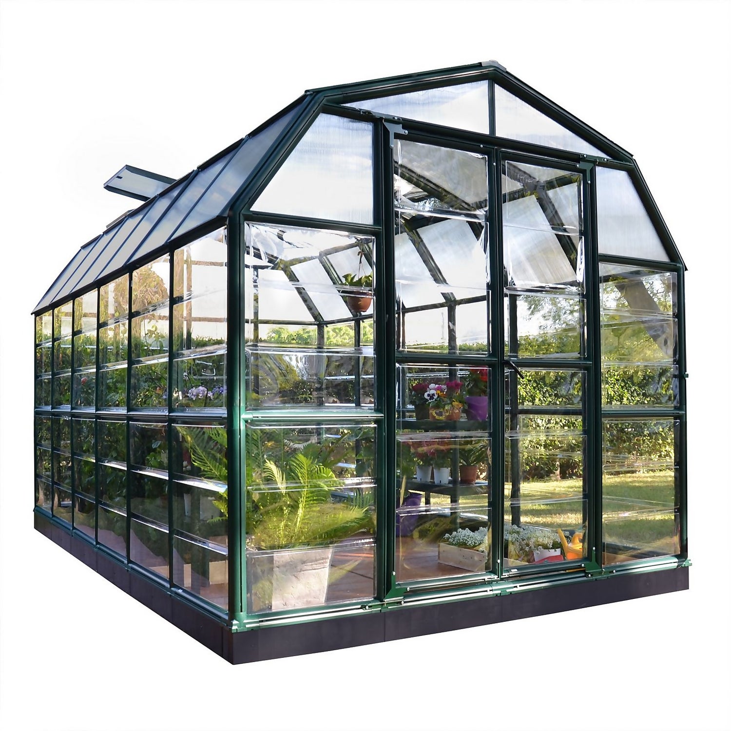 Palram Canopia Grand Gardener Greenhouse 8X12 Green Homebase