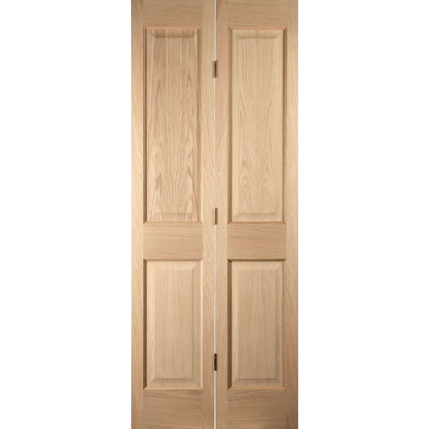 4 Panel White Oak Veneer Internal BiFold Door 762mm Wide Homebase