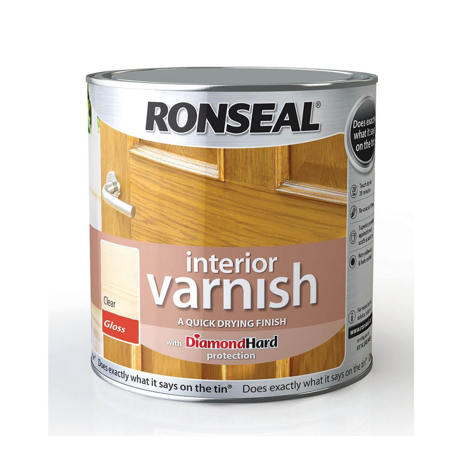 Ronseal Interior Varnish Gloss 2.5L Homebase