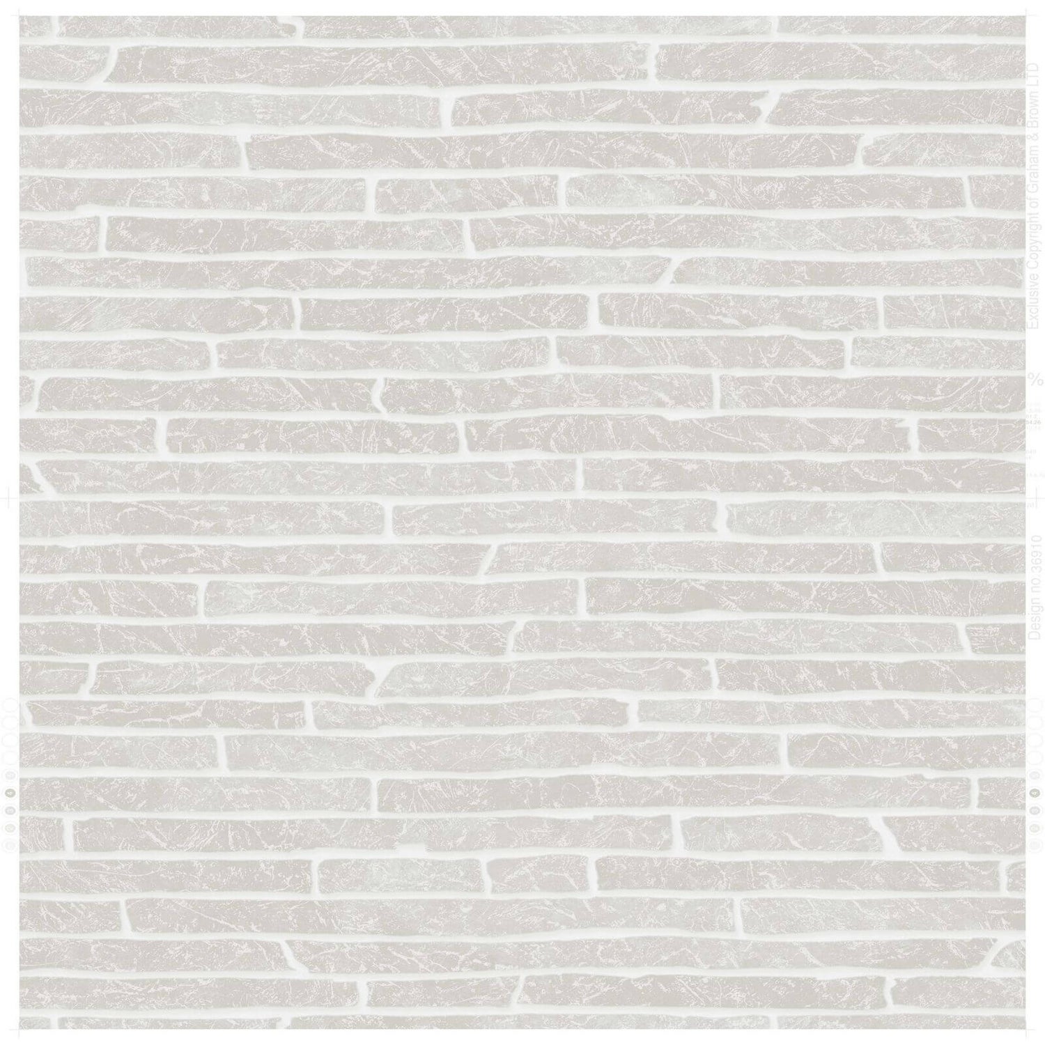 Superfresco Easy Paste the Wall Briquette Grey Wallpaper Homebase